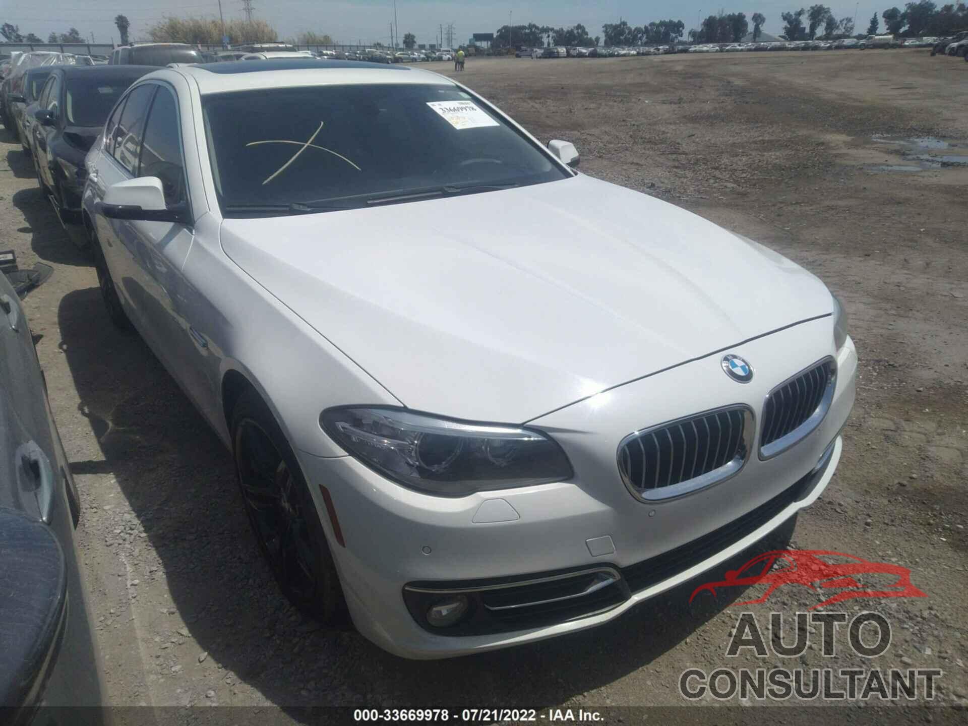 BMW 5 SERIES 2016 - WBA5A5C54GG351273