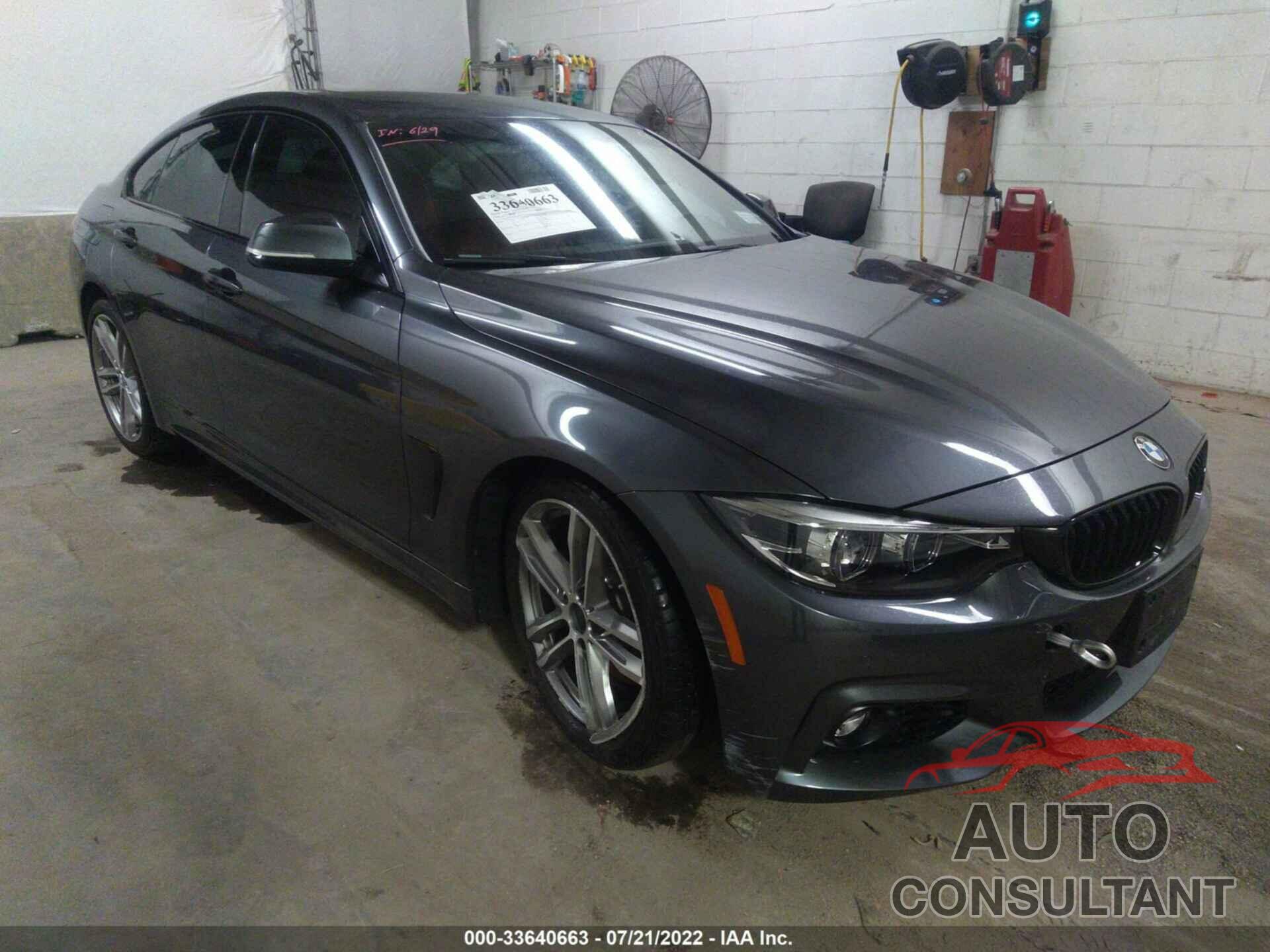 BMW 4 SERIES 2019 - WBA4J7C51KBM74994