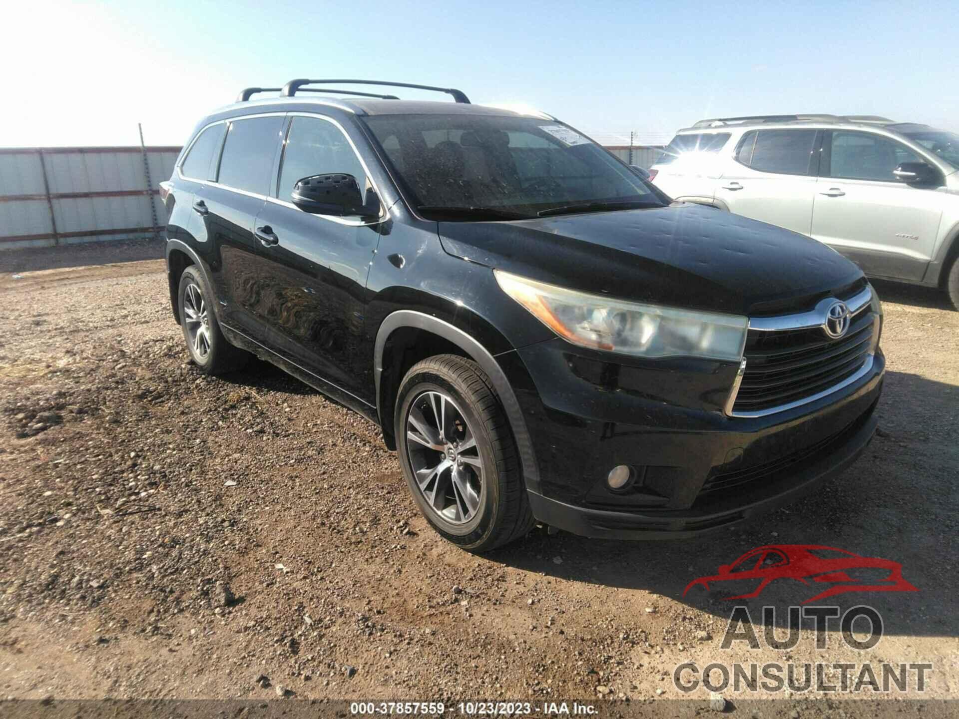 TOYOTA HIGHLANDER 2016 - 5TDKKRFH8GS500211