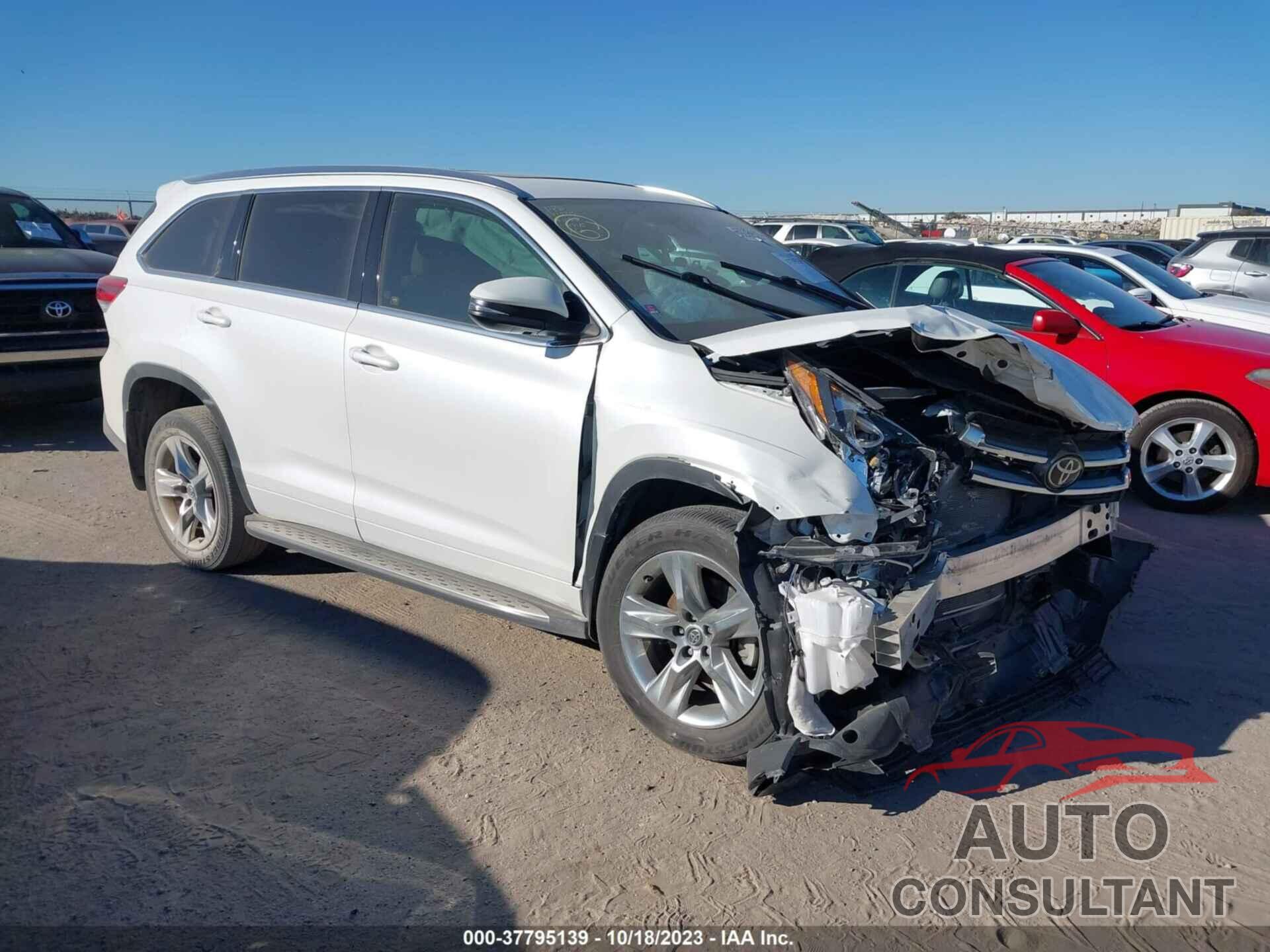 TOYOTA HIGHLANDER 2019 - 5TDYZRFHXKS306620