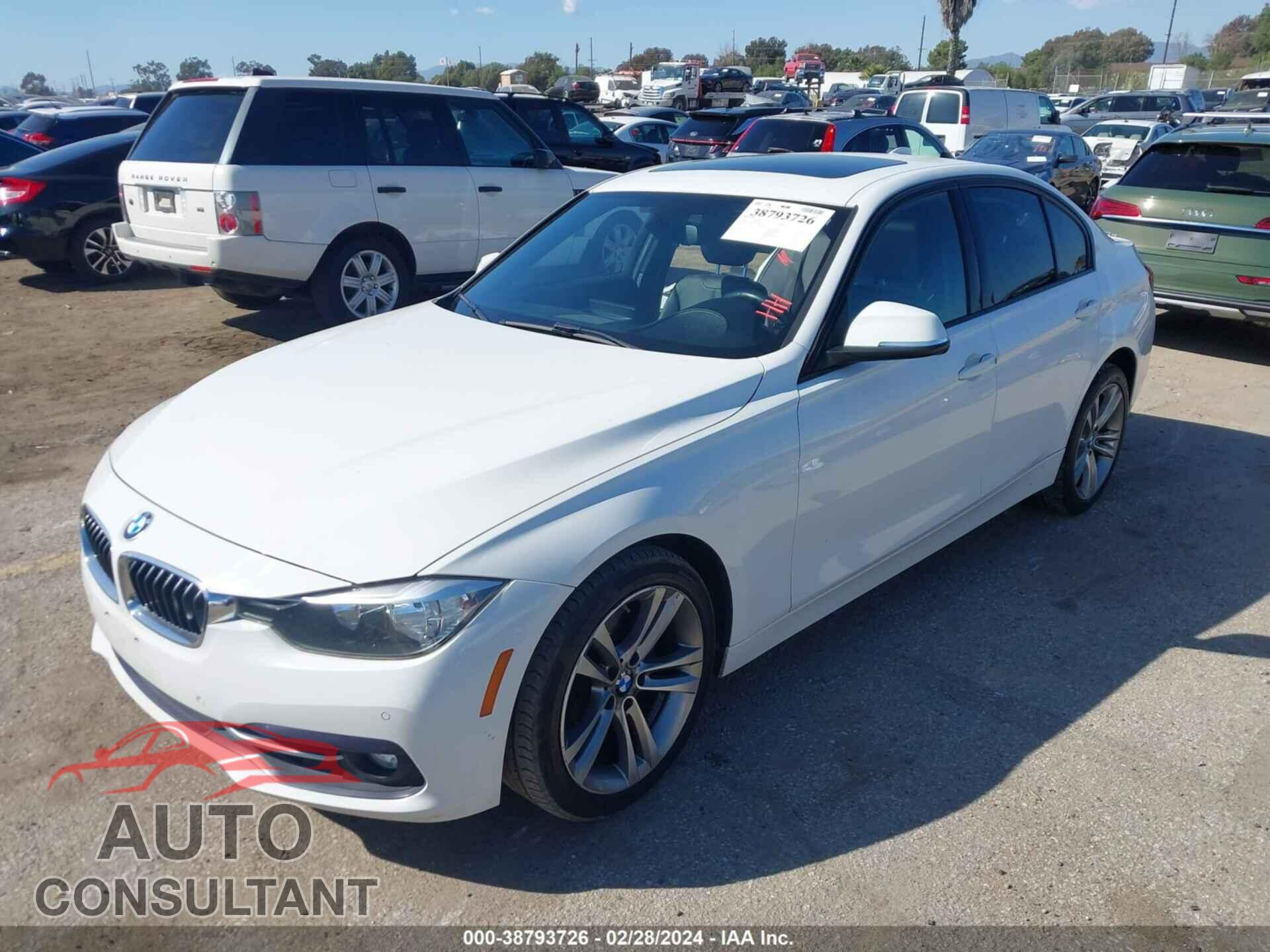 BMW 328I 2016 - WBA8E9G53GNU29802