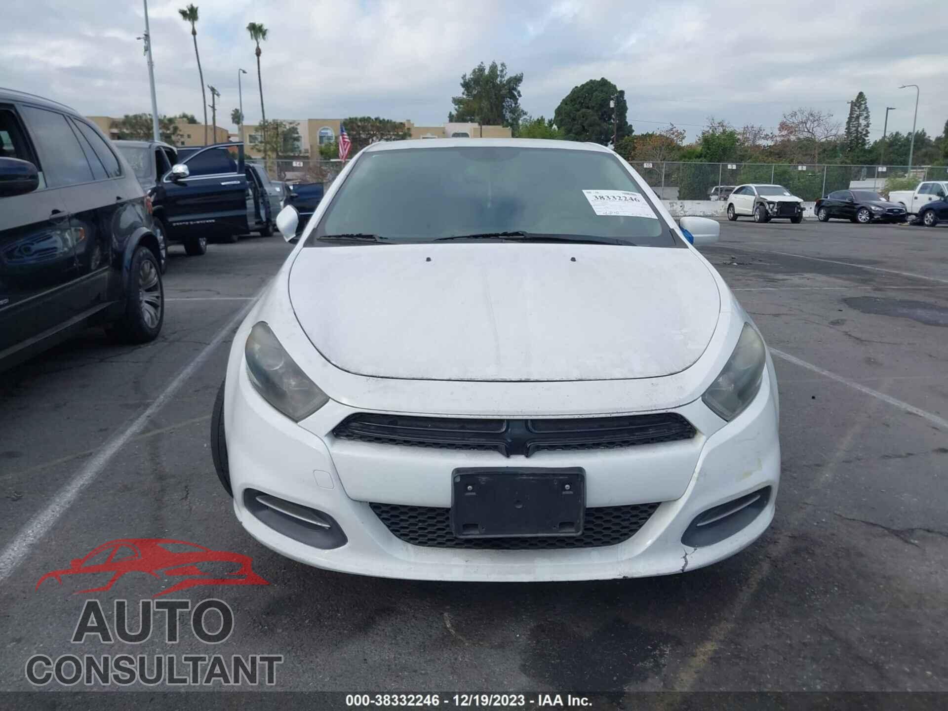 DODGE DART 2015 - 1C3CDFBB5FD344576