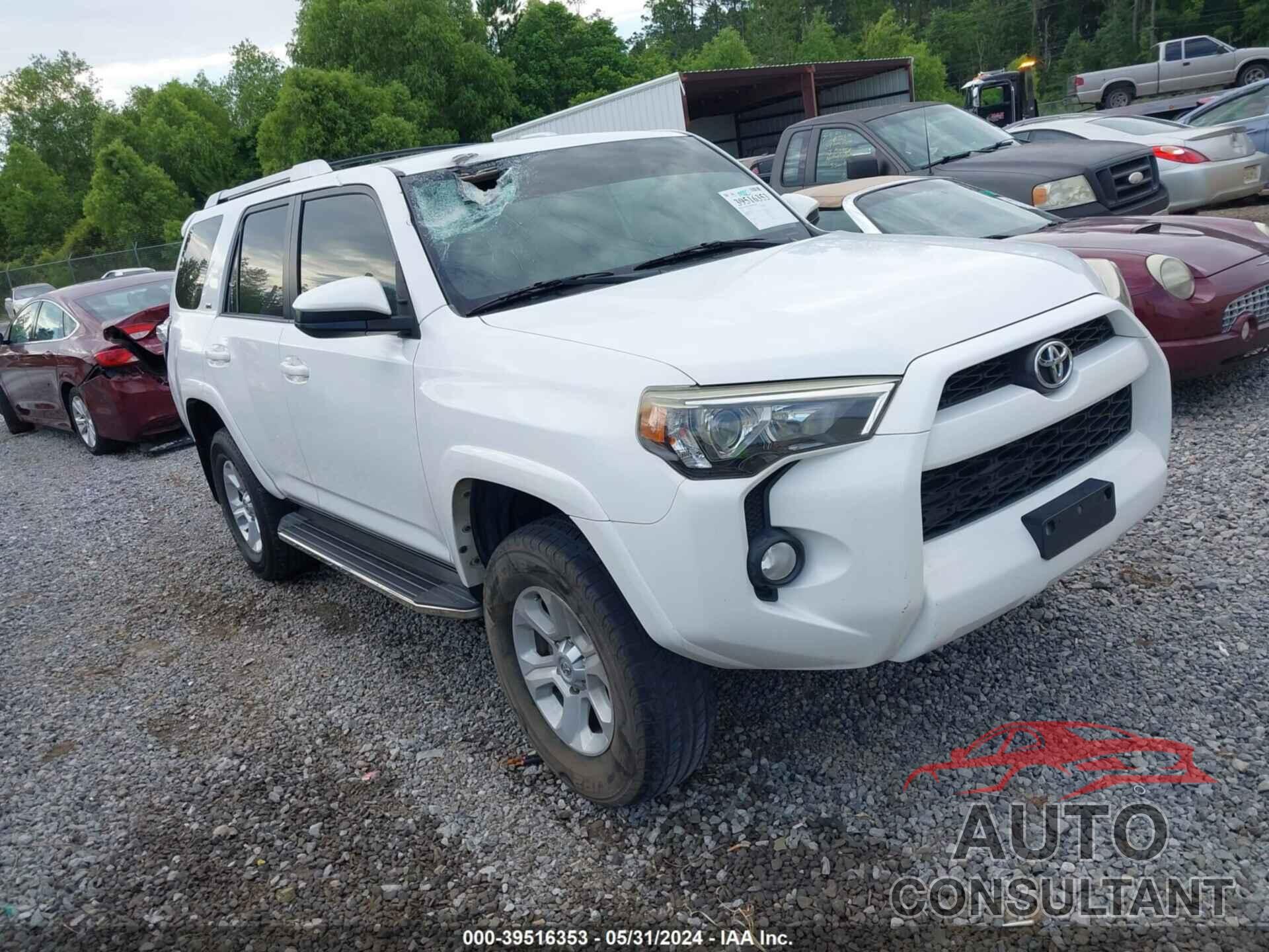 TOYOTA 4RUNNER 2016 - JTEZU5JR9G5126310