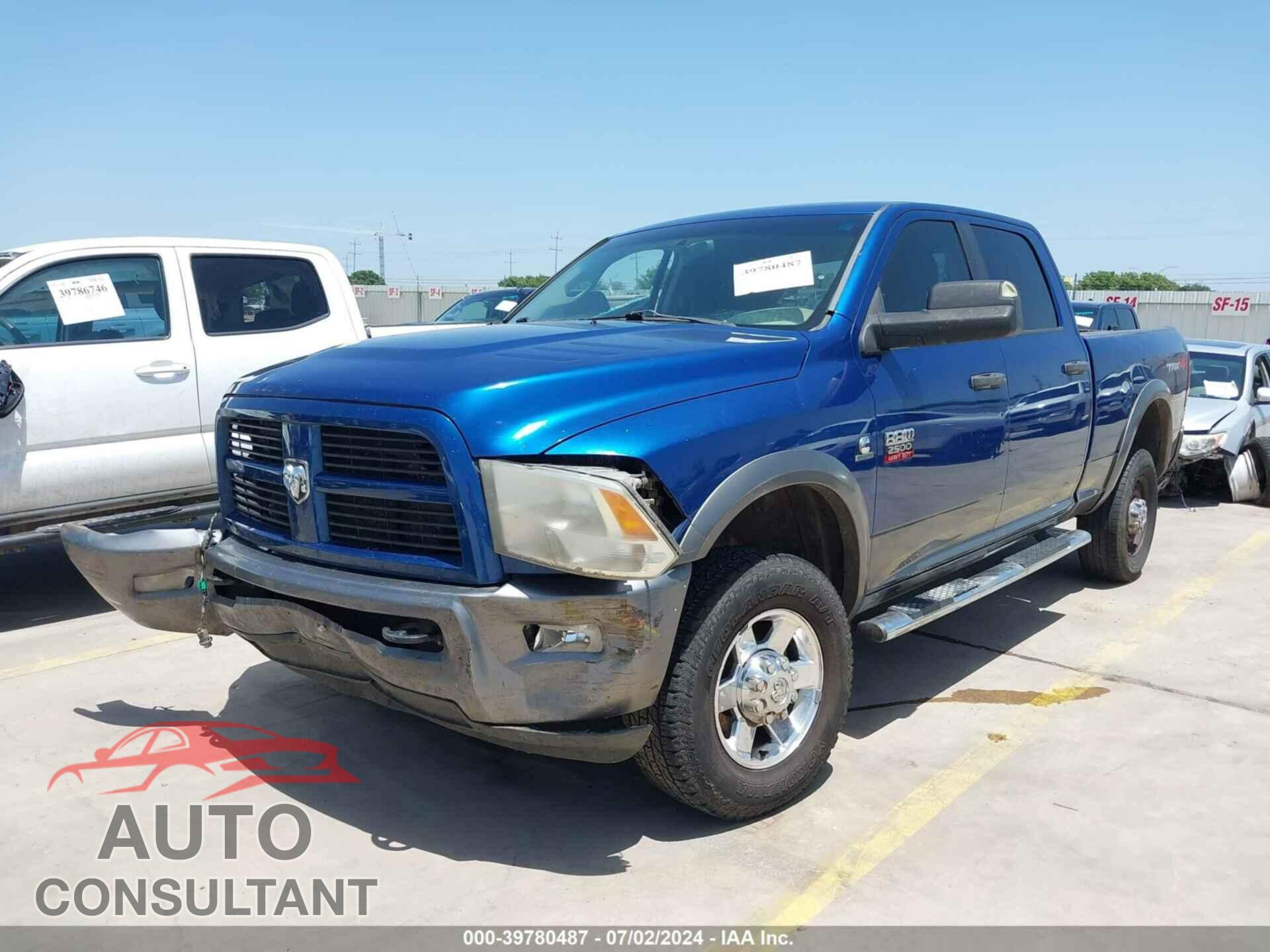 DODGE RAM 2500 2010 - 3D7UT2CL9AG124006
