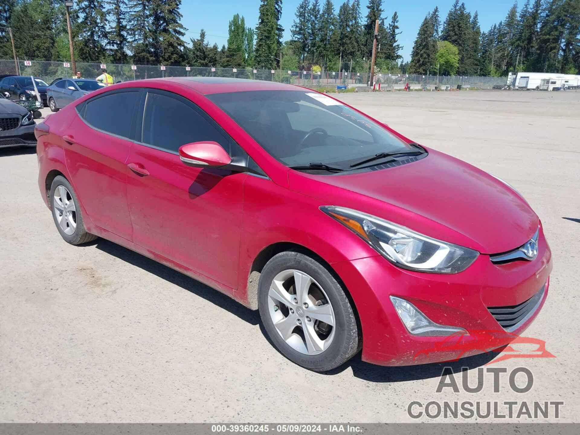 HYUNDAI ELANTRA 2016 - KMHDH4AE1GU557333