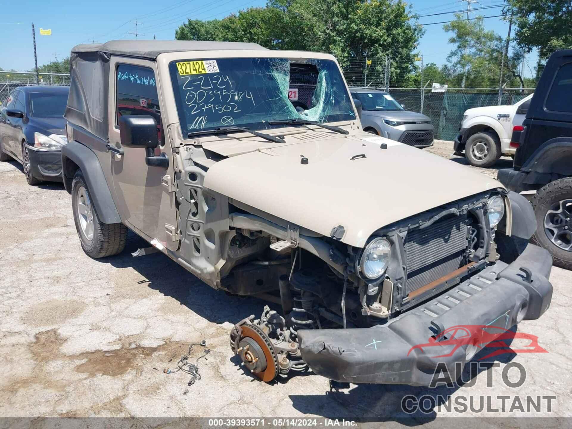 JEEP WRANGLER 2016 - 1C4AJWAG1GL279502