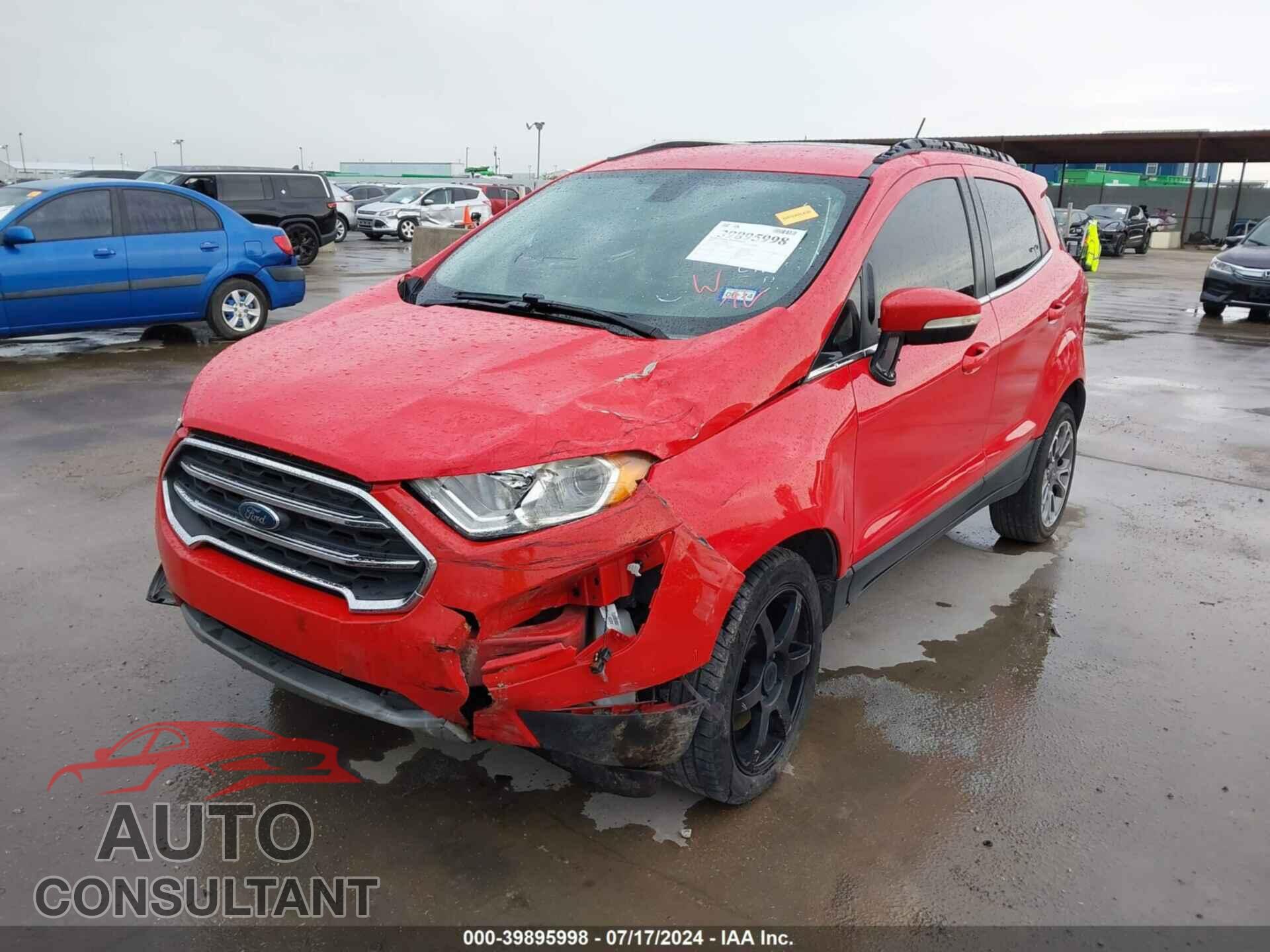 FORD ECOSPORT 2019 - MAJ6S3KL7KC267625