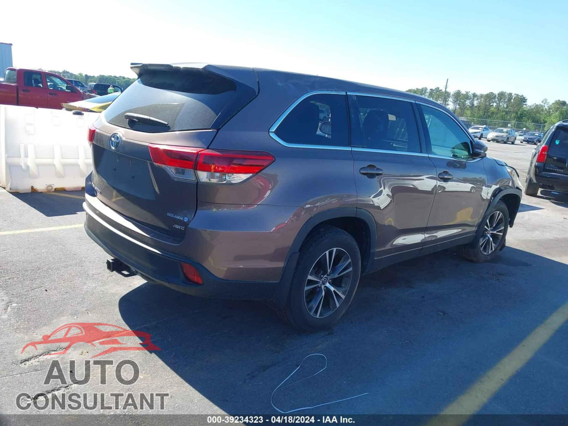 TOYOTA HIGHLANDER 2017 - 5TDBZRFH6HS408317