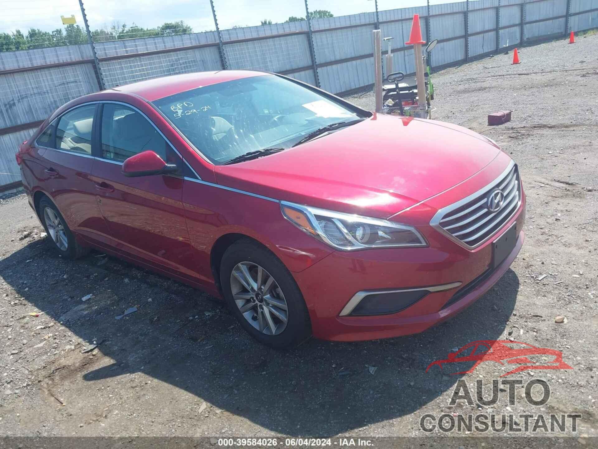 HYUNDAI SONATA 2016 - 5NPE24AF8GH292763
