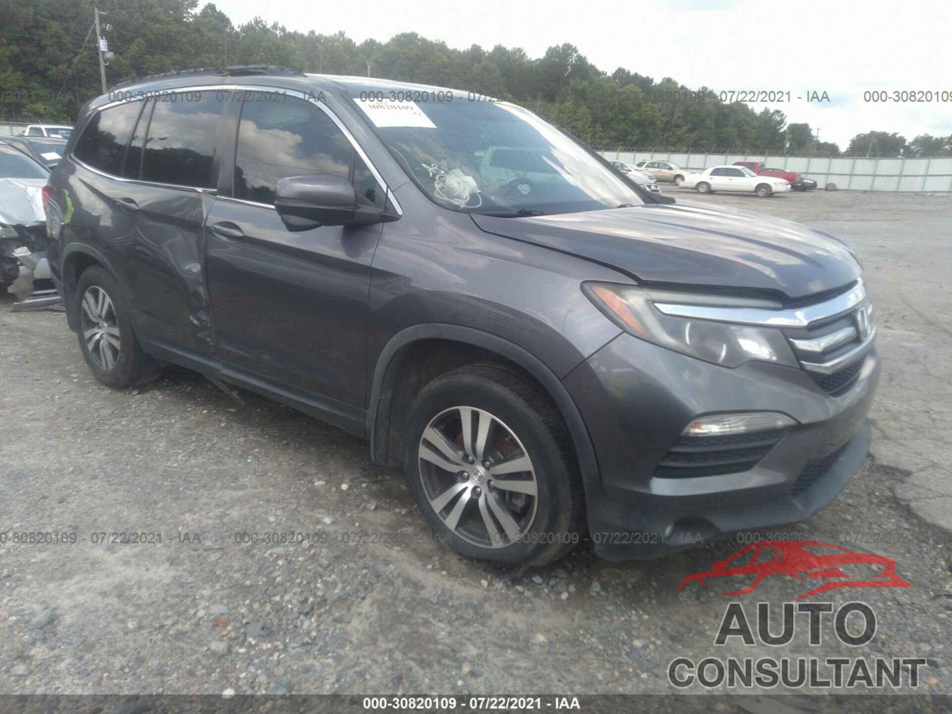 HONDA PILOT 2016 - 5FNYF5H74GB020151