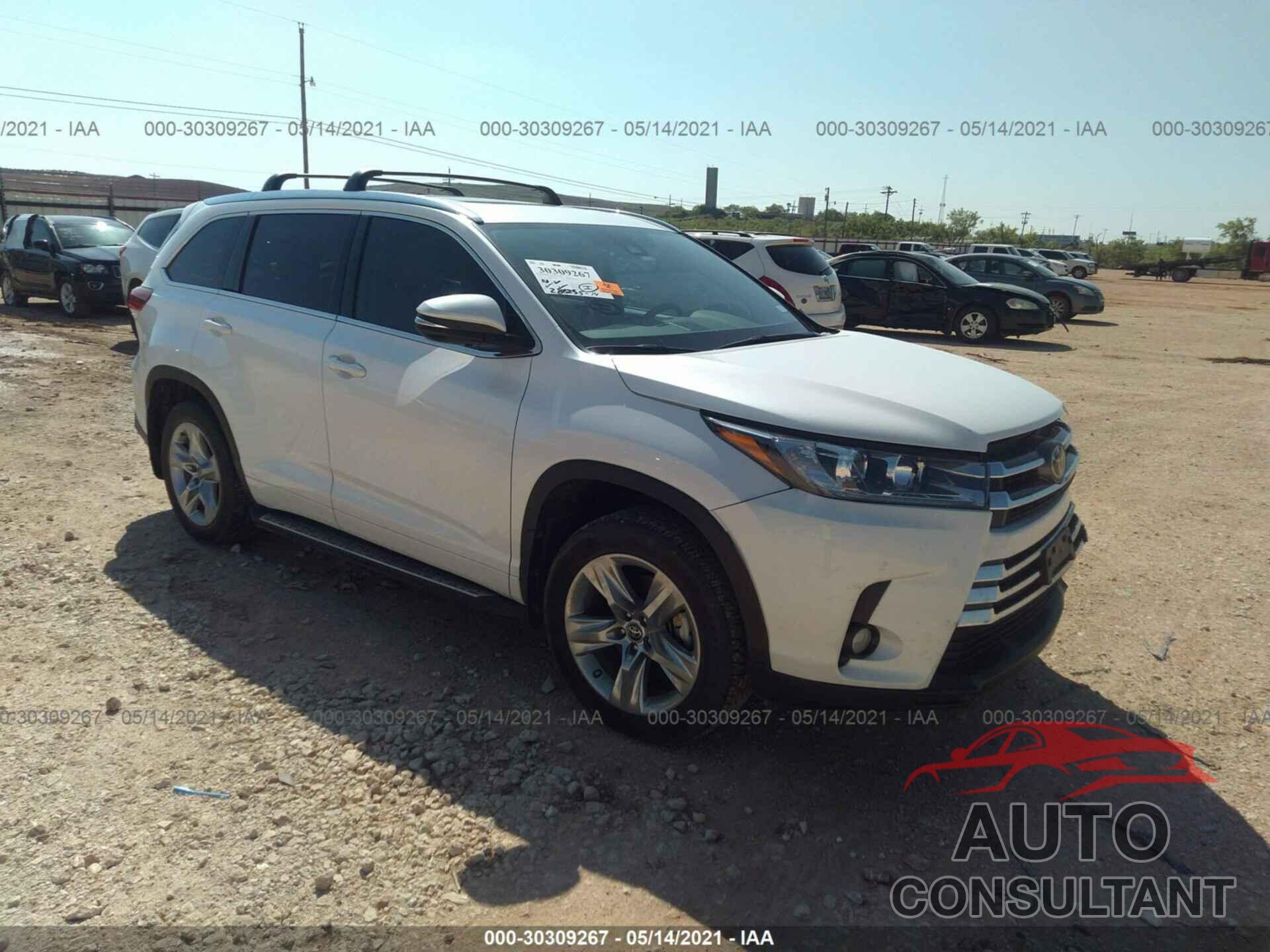 TOYOTA HIGHLANDER 2018 - 5TDYZRFH5JS251816