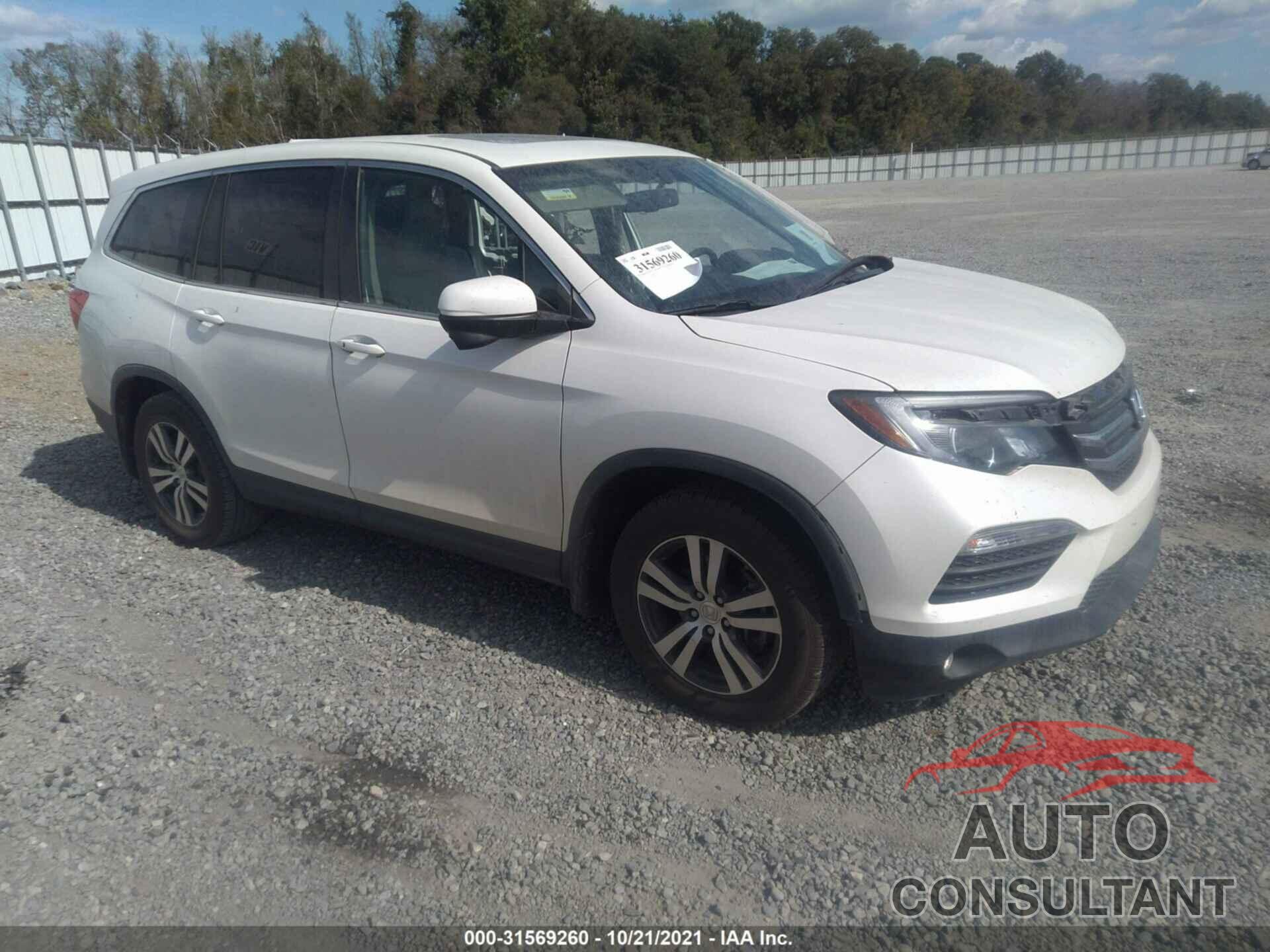 HONDA PILOT 2017 - 5FNYF5H50HB025248