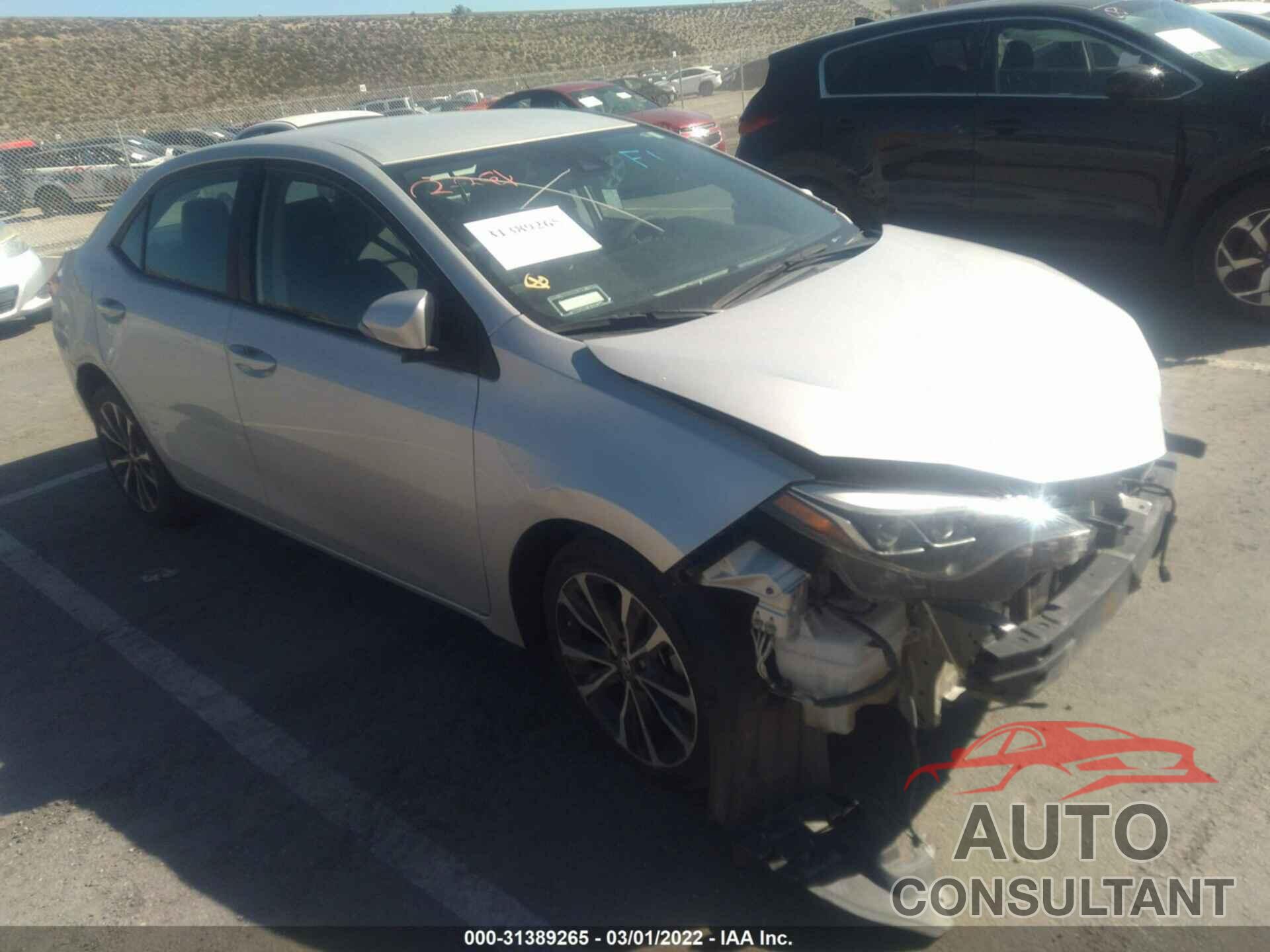 TOYOTA COROLLA 2017 - 5YFBURHE1HP583374