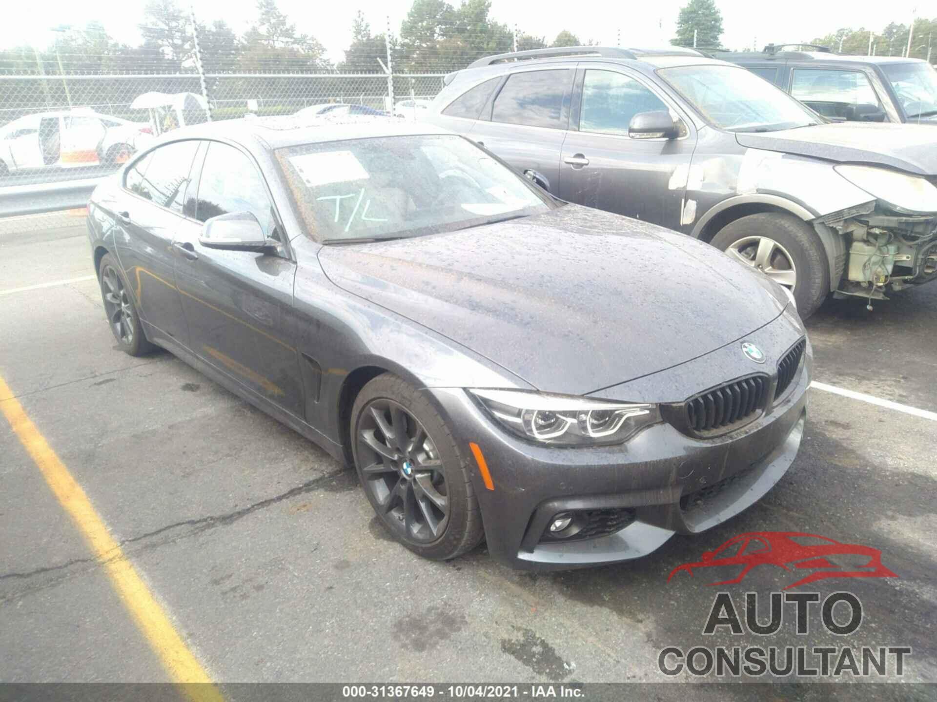 BMW 4 SERIES 2019 - WBA4J5C52KBM65063