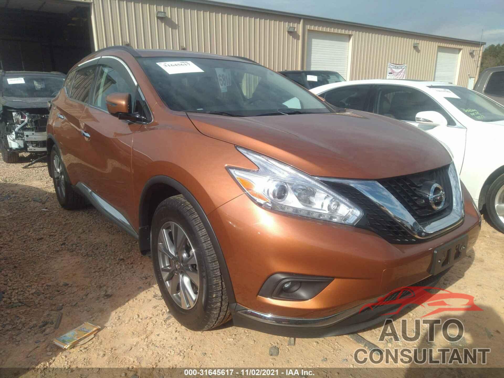 NISSAN MURANO 2016 - 5N1AZ2MH6GN104698