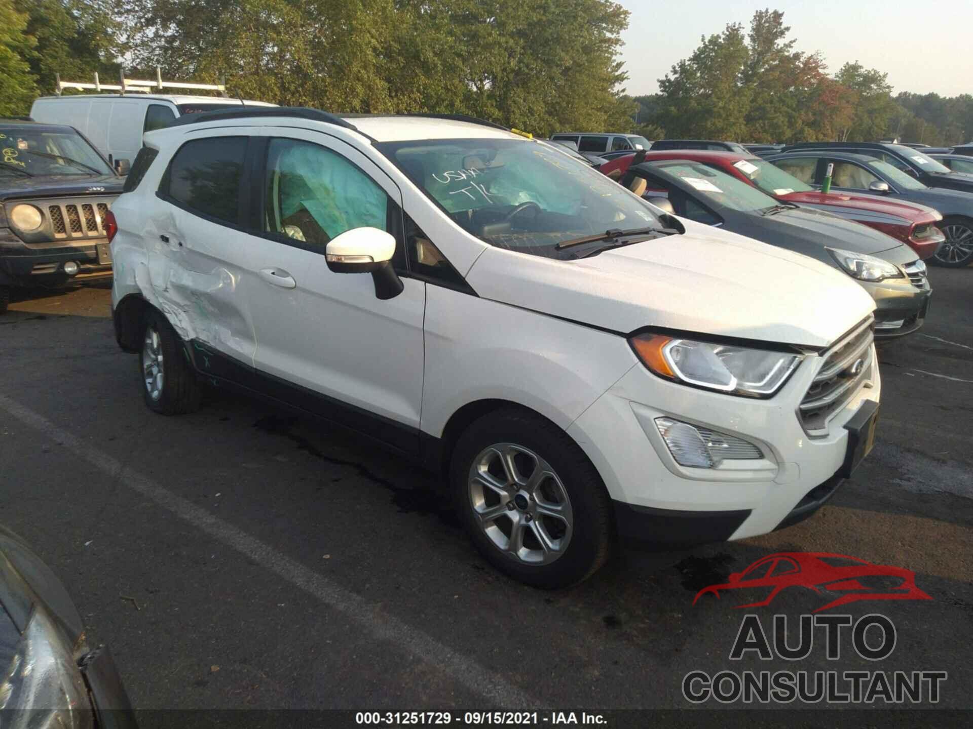 FORD ECOSPORT 2019 - MAJ3S2GE2KC274067