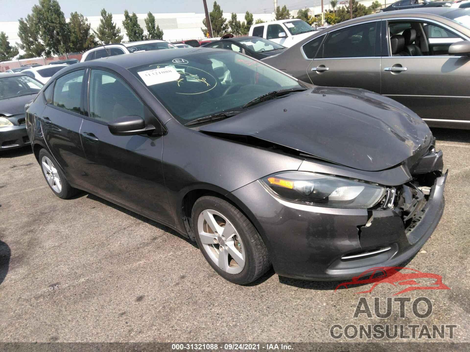 DODGE DART 2016 - 1C3CDFBB0GD727858