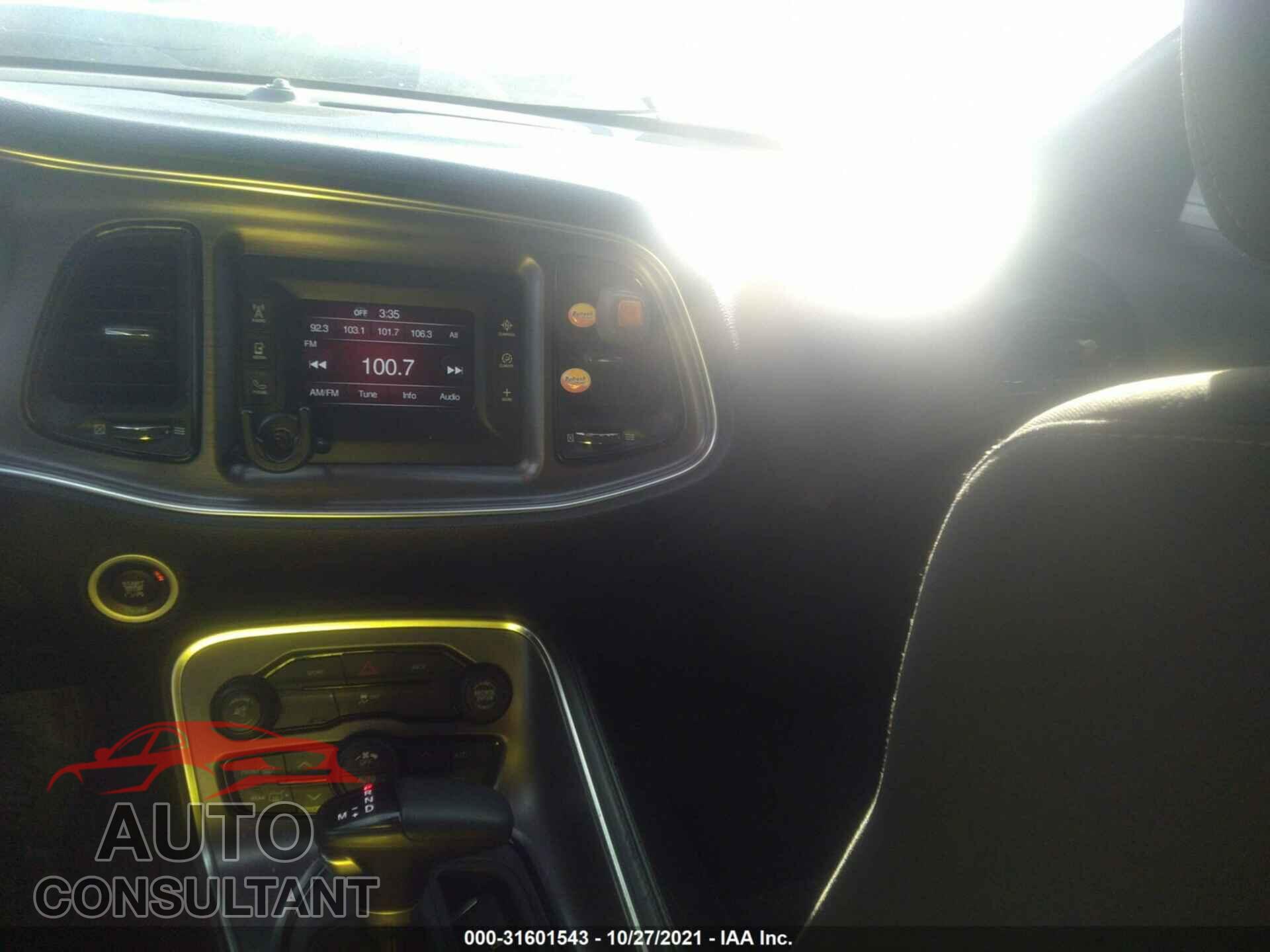DODGE CHALLENGER 2016 - 2C3CDZAG2GH291032