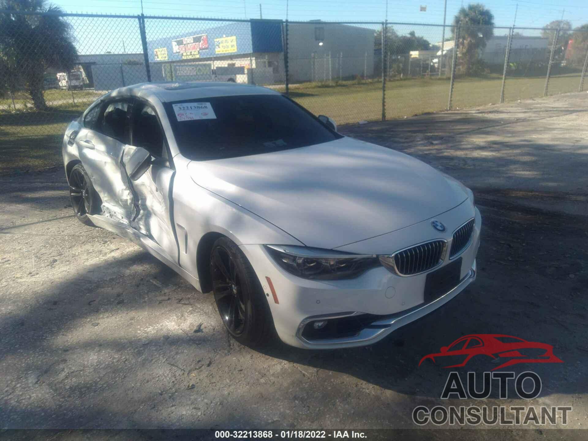 BMW 4 SERIES 2018 - WBA4J7C59JBH15346