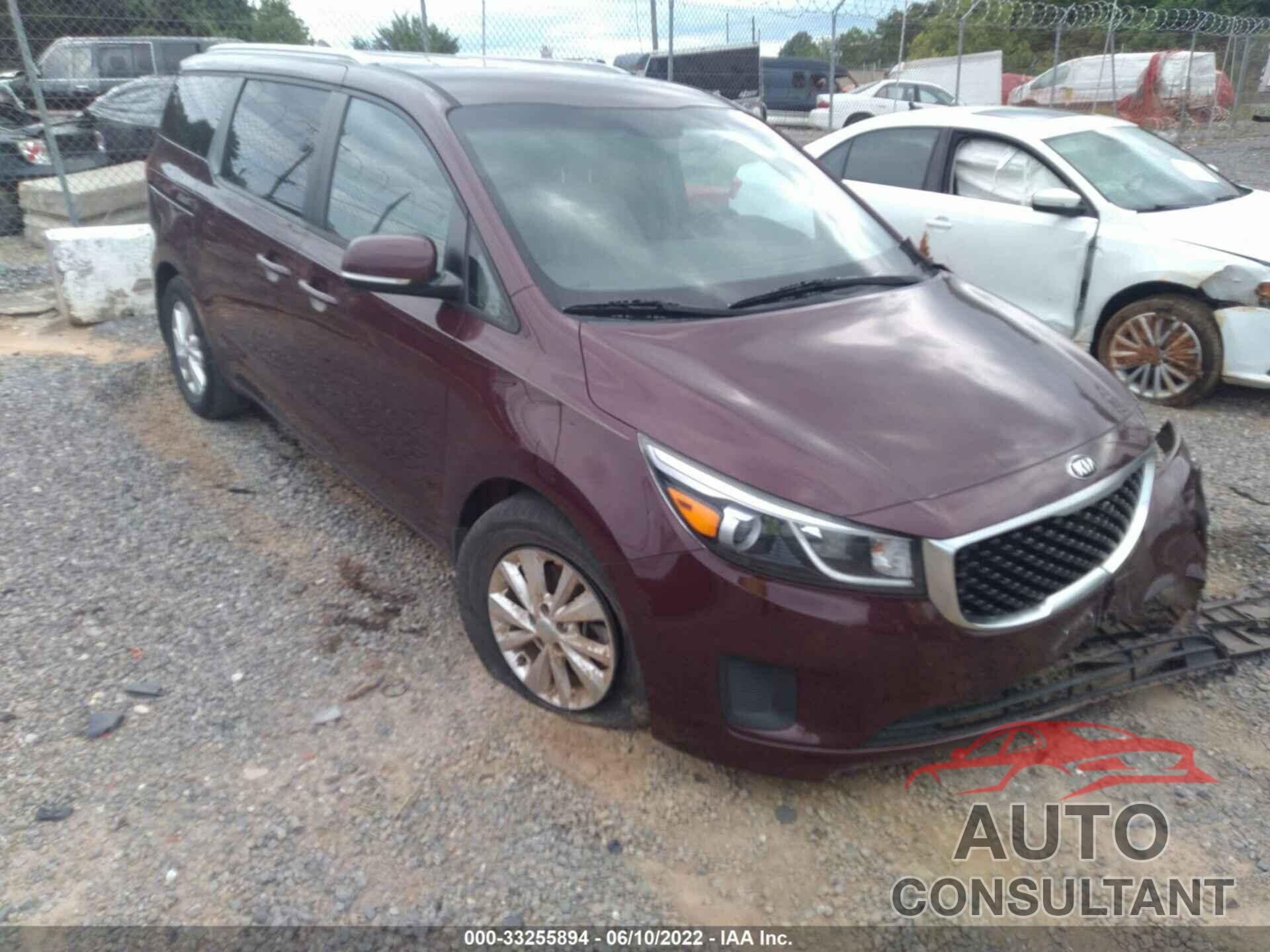 KIA SEDONA 2016 - KNDMB5C12G6150938