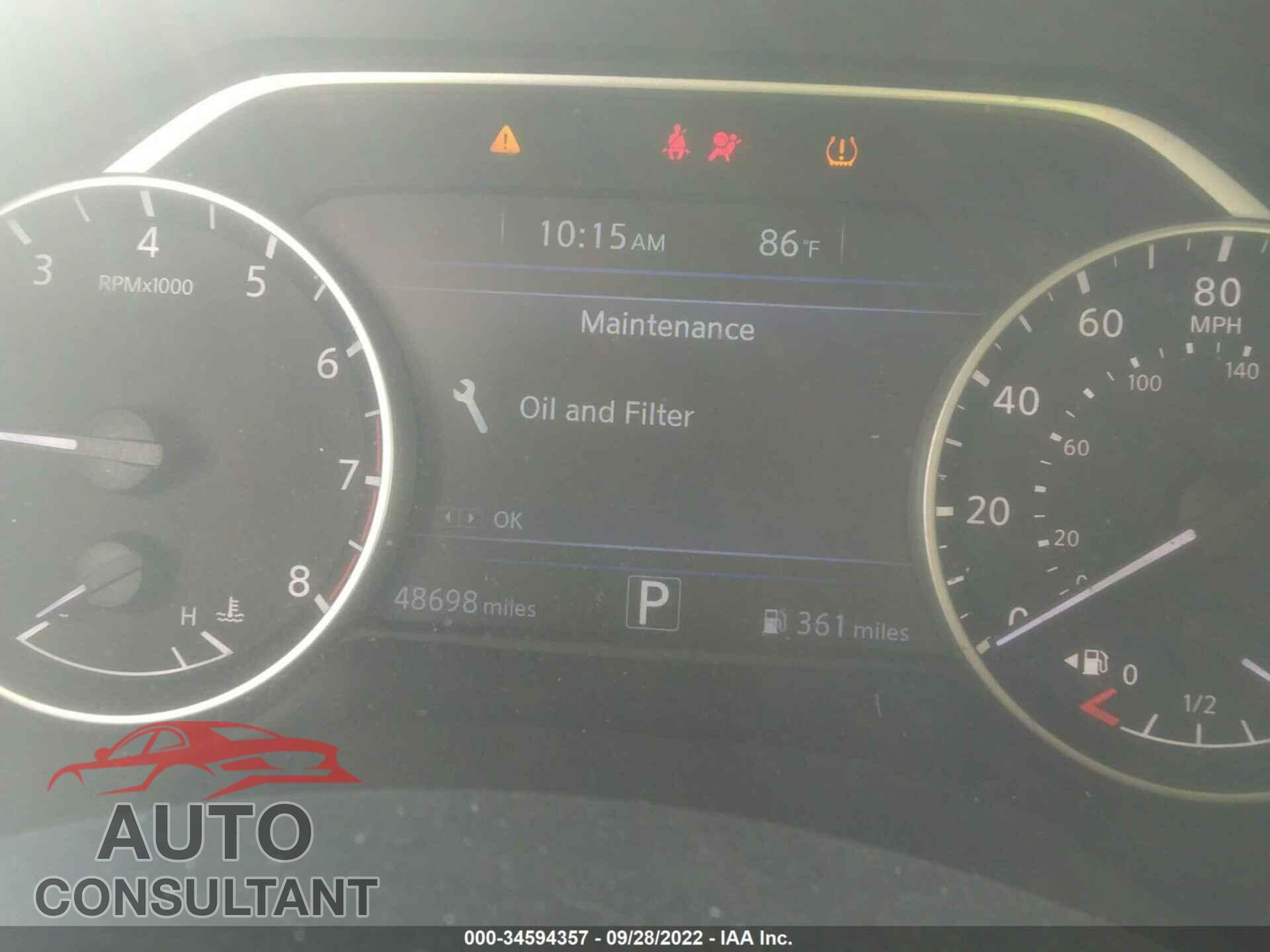 NISSAN MAXIMA 2016 - 1N4AA6AP3GC907307