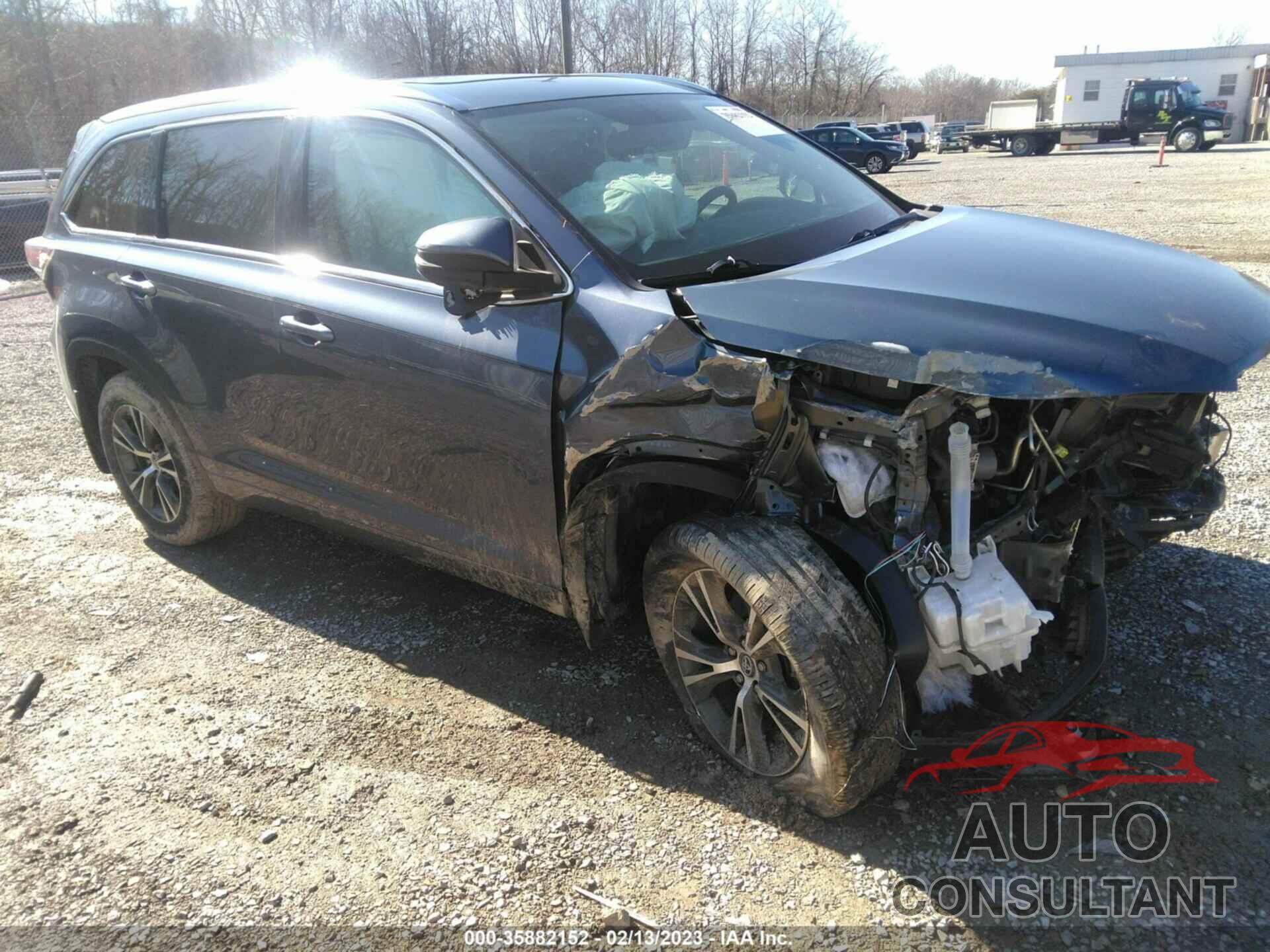 TOYOTA HIGHLANDER 2016 - 5TDJKRFH0GS334617