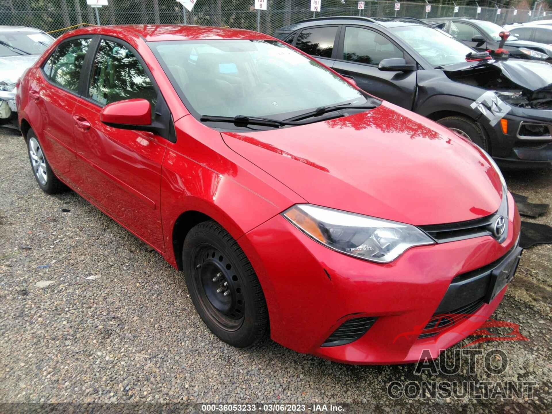 TOYOTA COROLLA 2016 - 2T1BURHE9GC734427