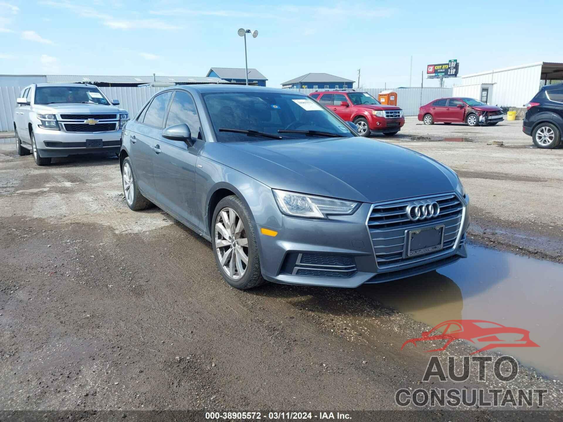 AUDI A4 2018 - WAUKMAF47JA107438