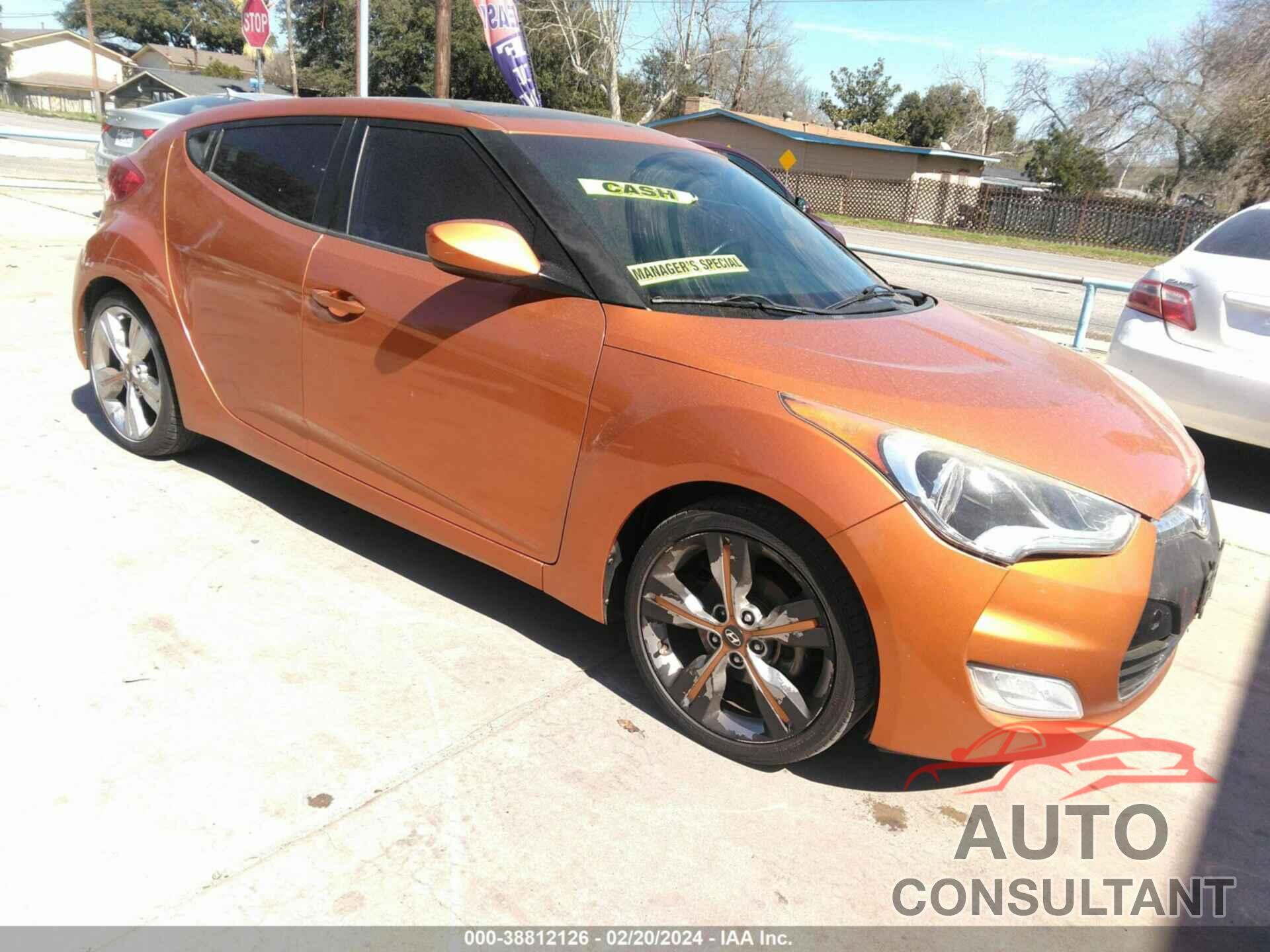 HYUNDAI VELOSTER 2016 - KMHTC6AD1GU280180