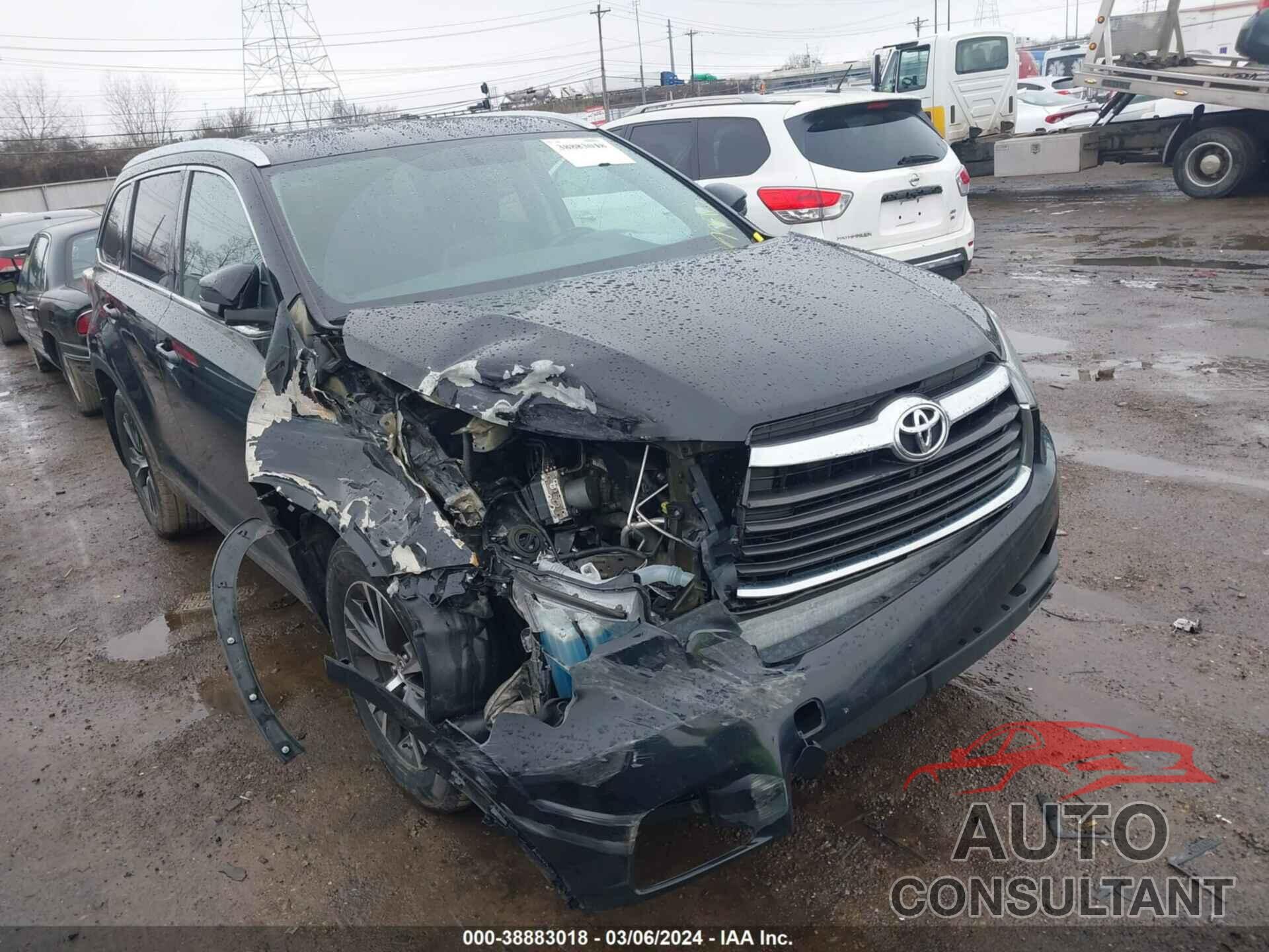 TOYOTA HIGHLANDER 2016 - 5TDJKRFH1GS280759