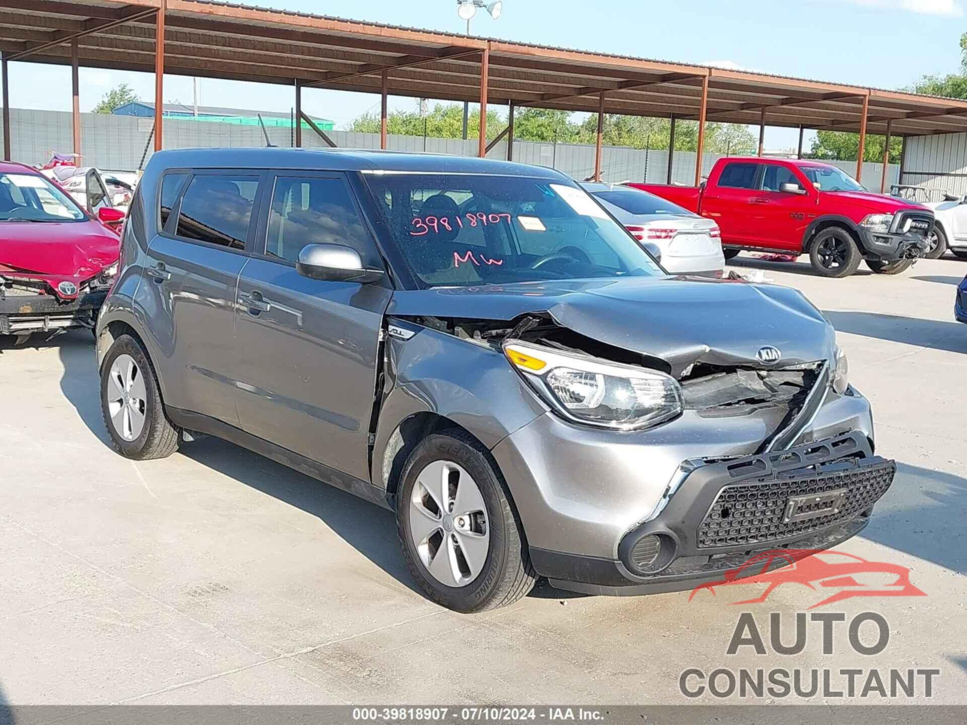 KIA SOUL 2015 - KNDJN2A22F7213288