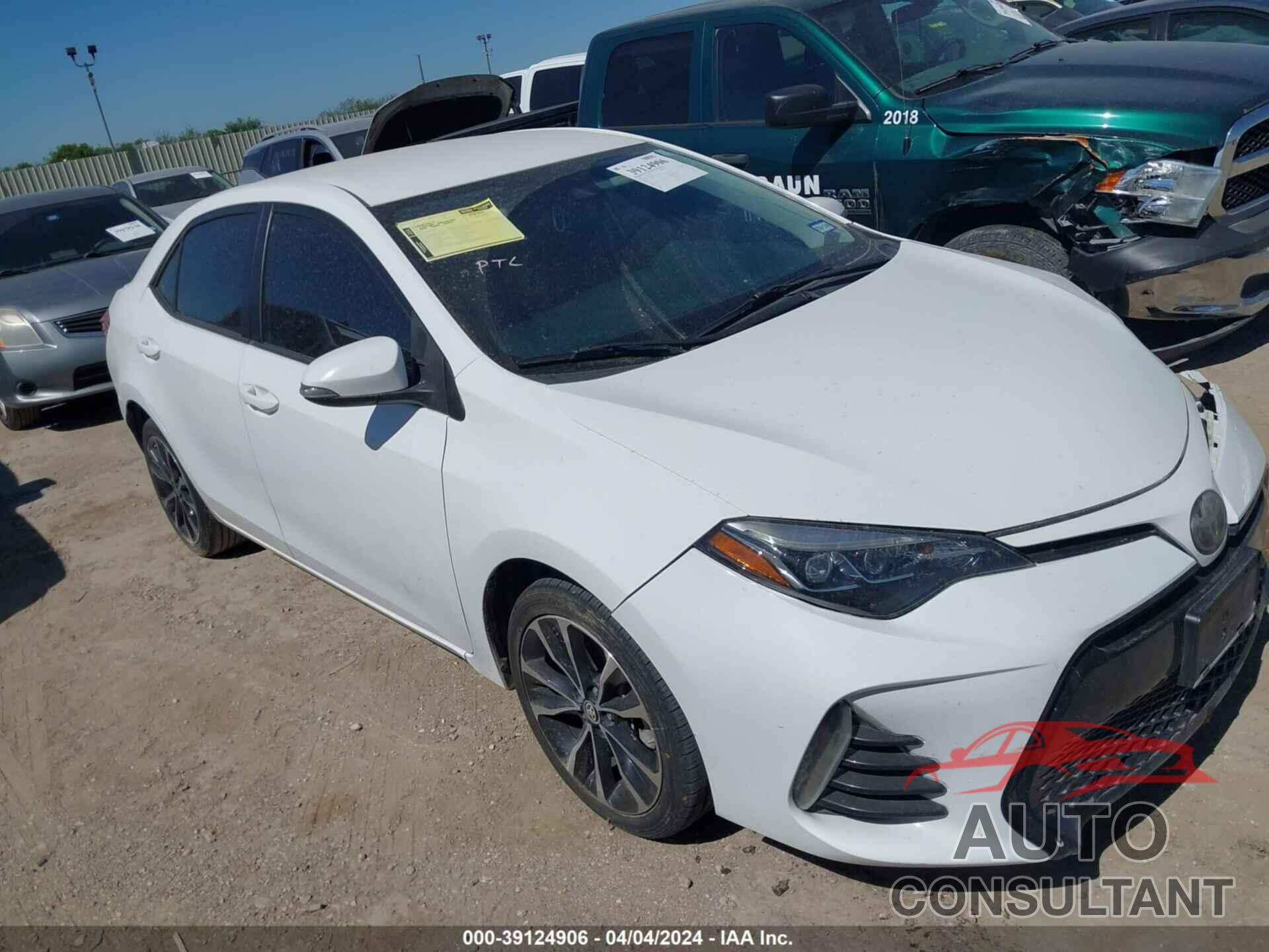 TOYOTA COROLLA 2019 - 5YFBURHE5KP906154