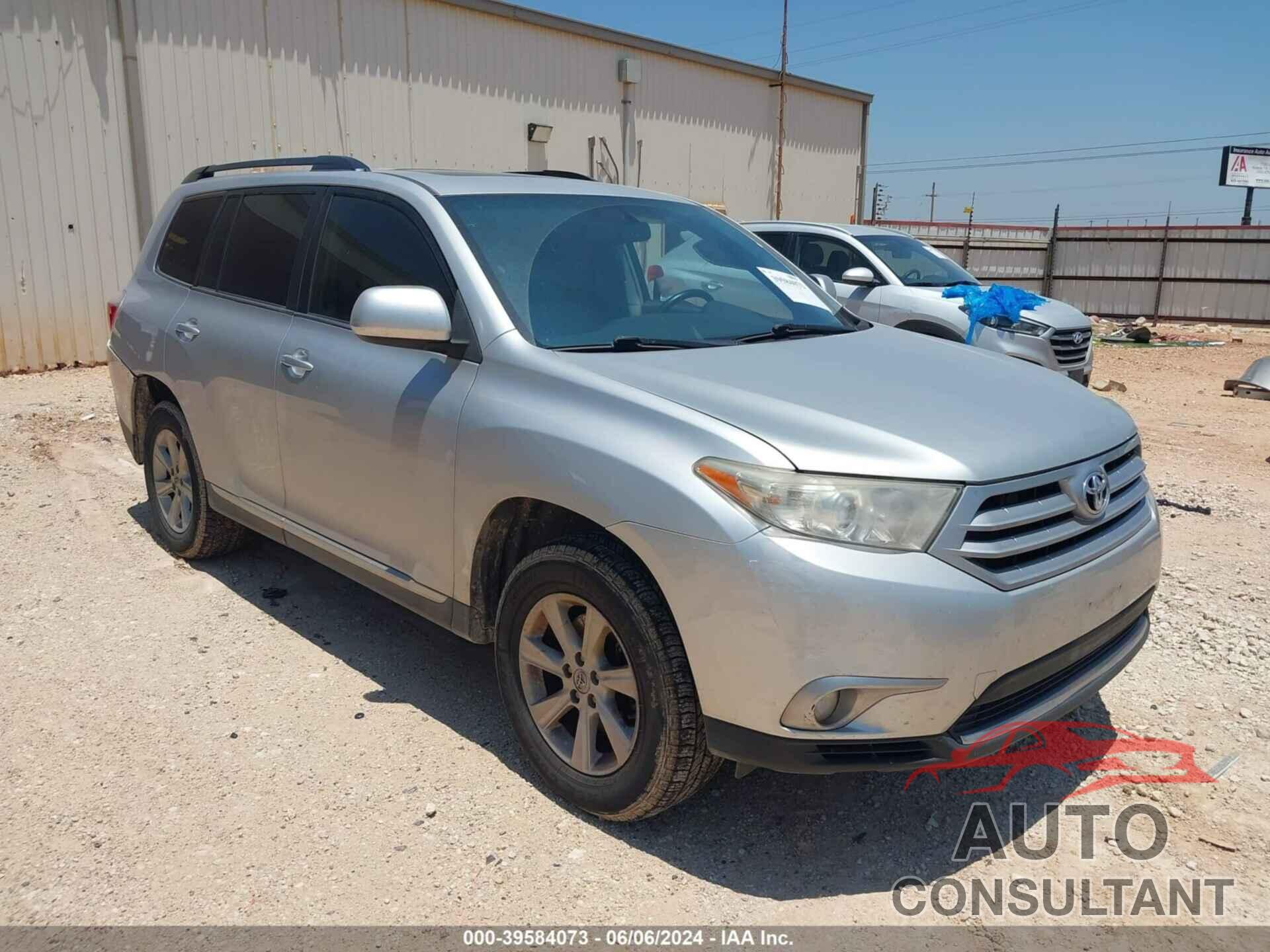 TOYOTA HIGHLANDER 2013 - 5TDZK3EH1DS128669