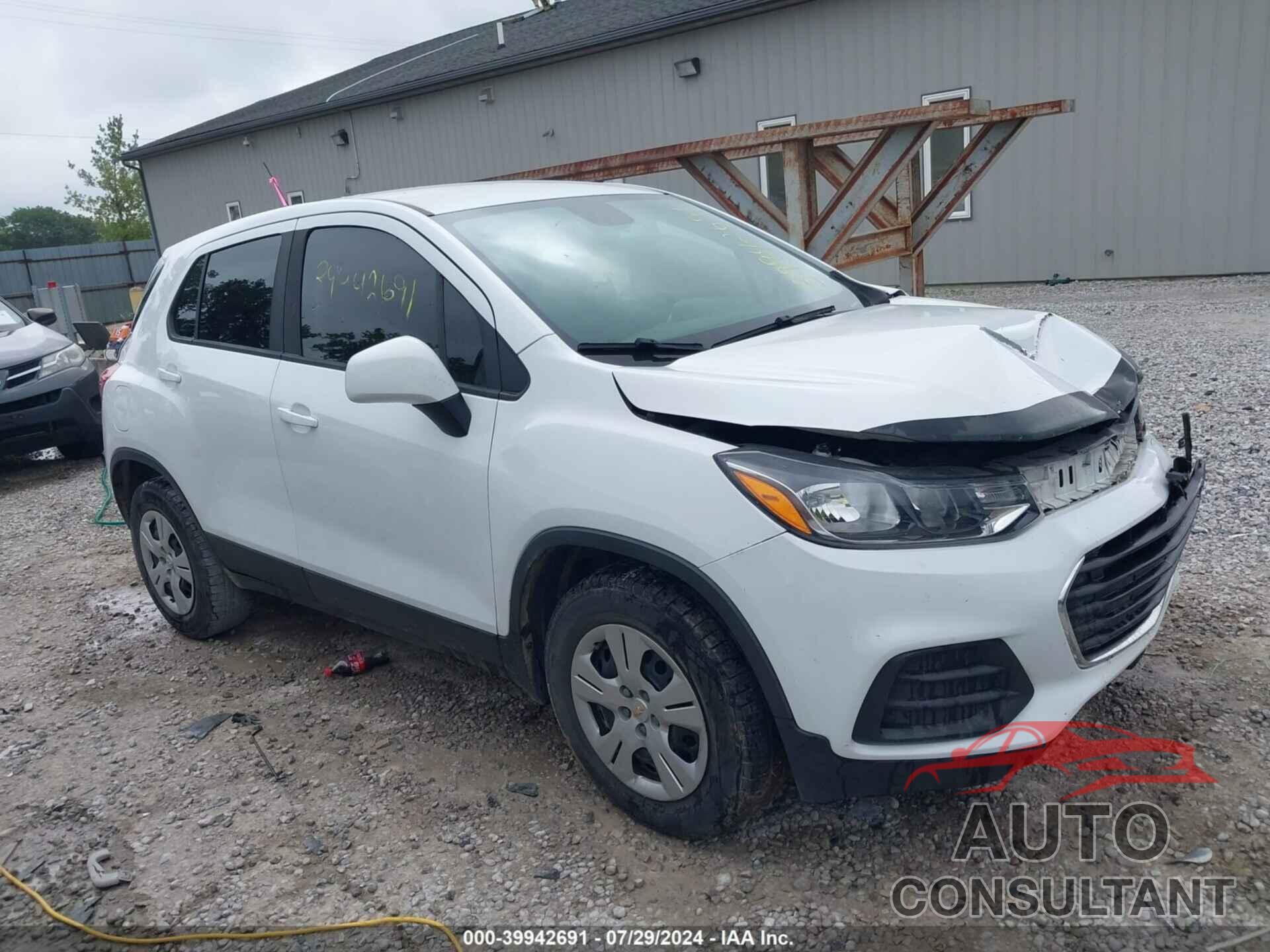 CHEVROLET TRAX 2017 - KL7CJKSB8HB102812