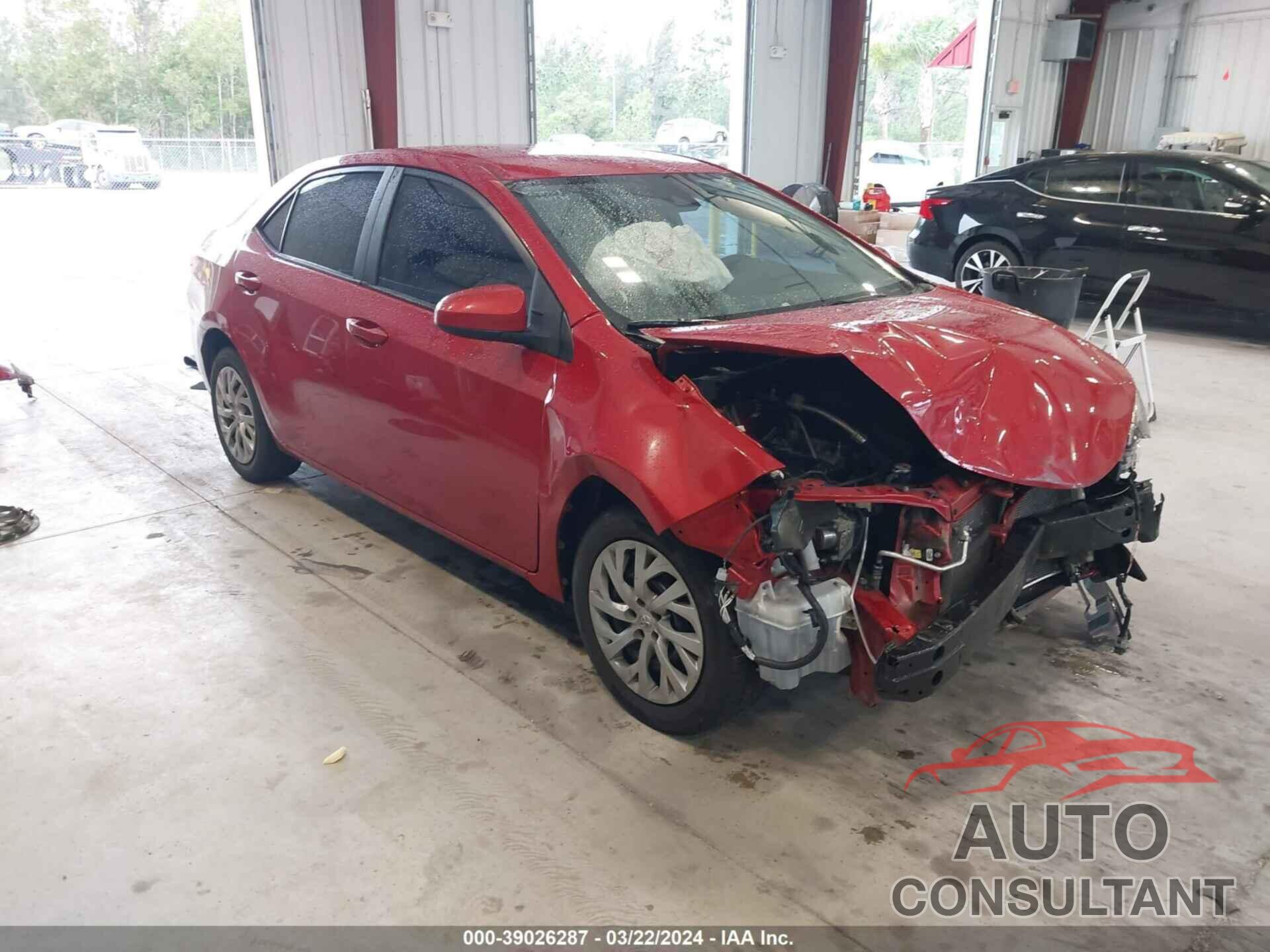 TOYOTA COROLLA 2019 - 2T1BURHE4KC189486