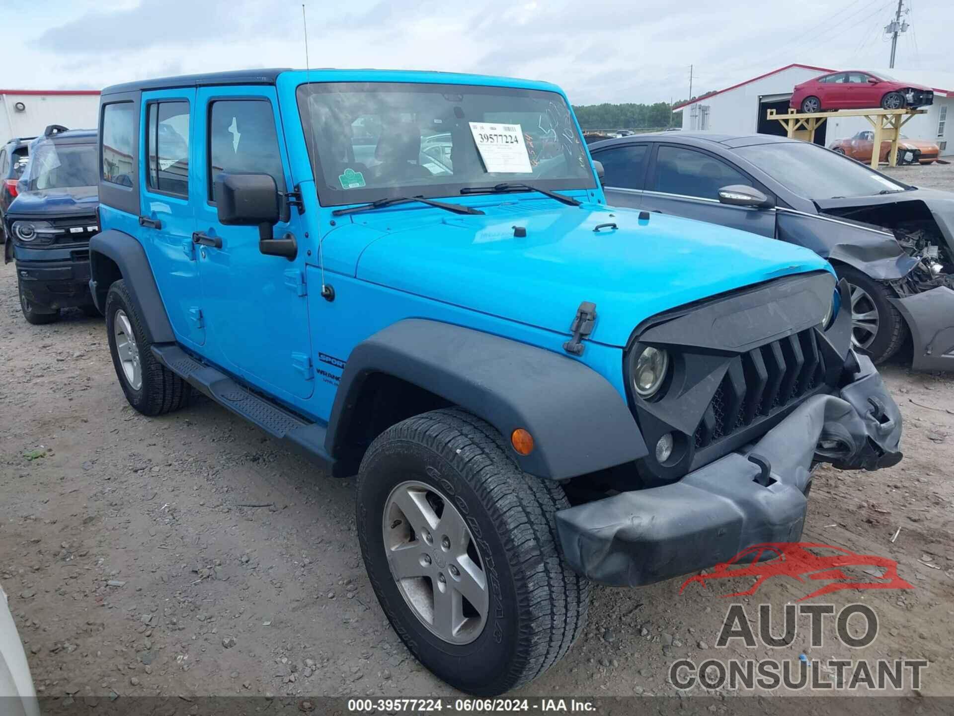 JEEP WRANGLER UNLIMITED 2017 - 1C4BJWDG4HL624345