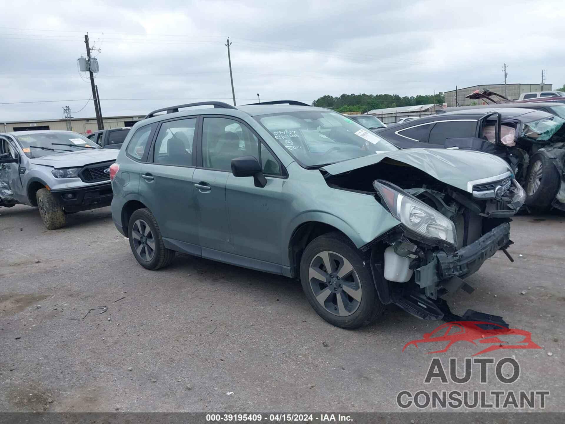 SUBARU FORESTER 2018 - JF2SJABC6JH460450