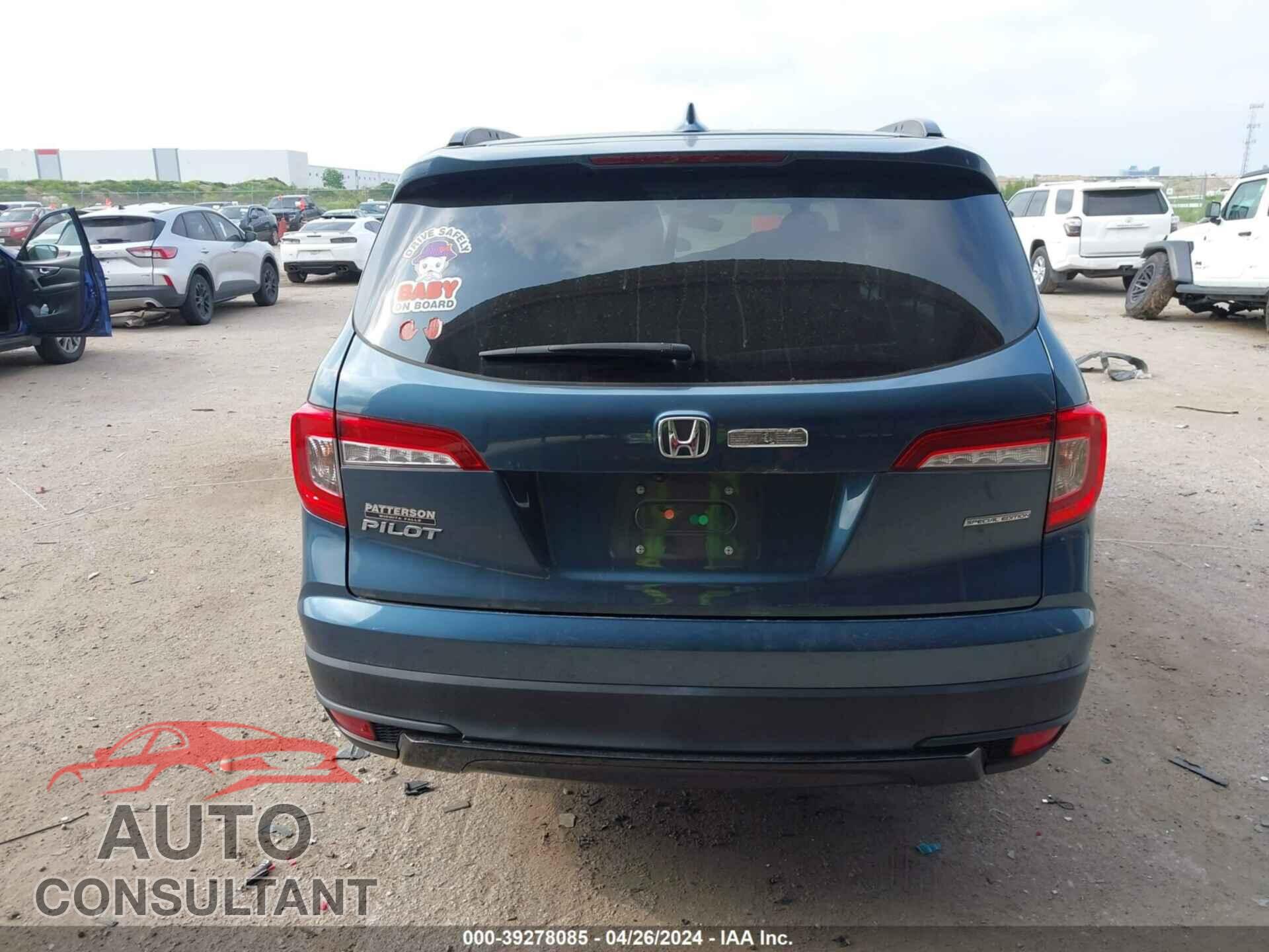 HONDA PILOT 2021 - 5FNYF5H27MB044458