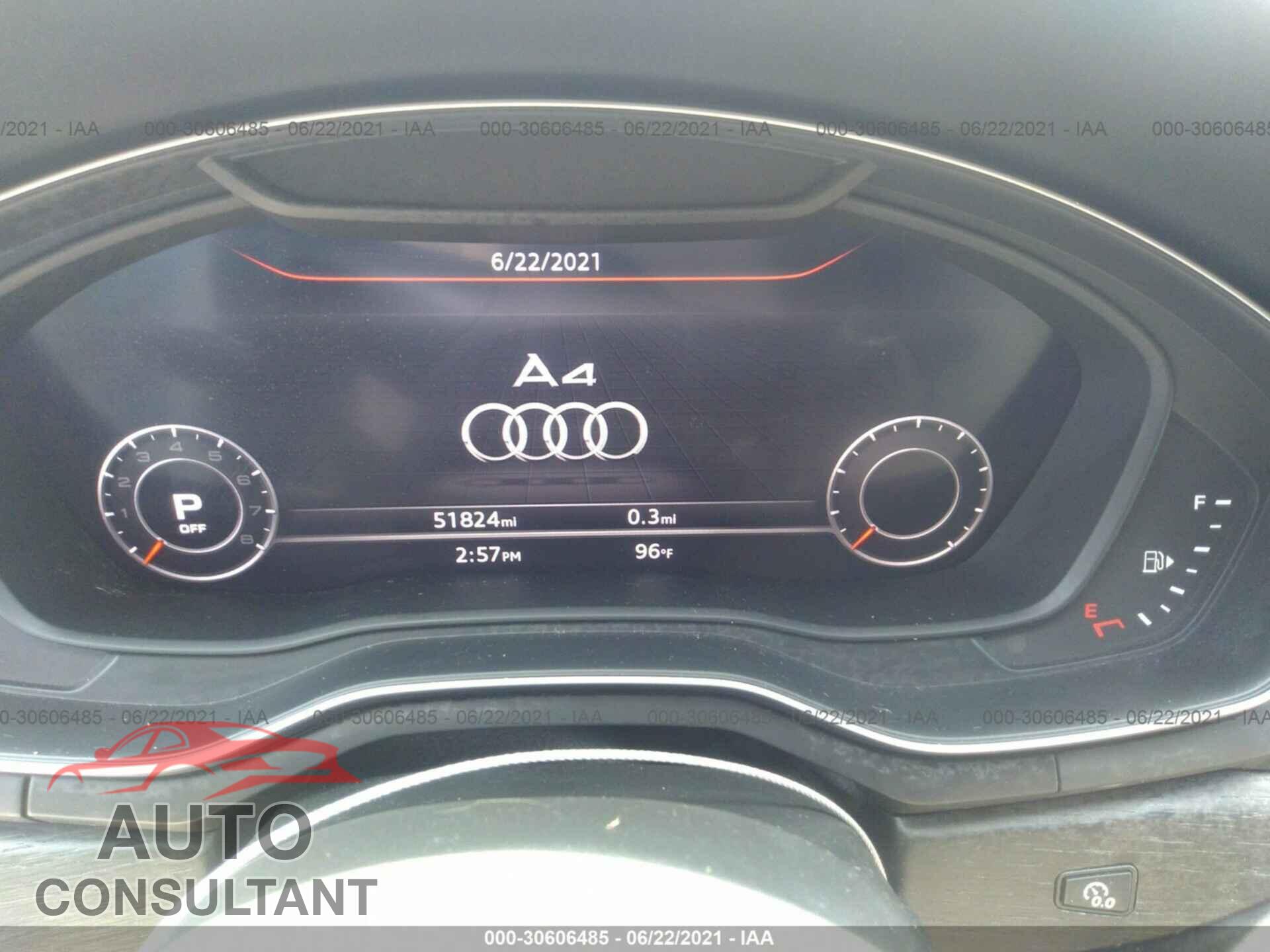 AUDI A4 2017 - WAUKMAF48HN058902