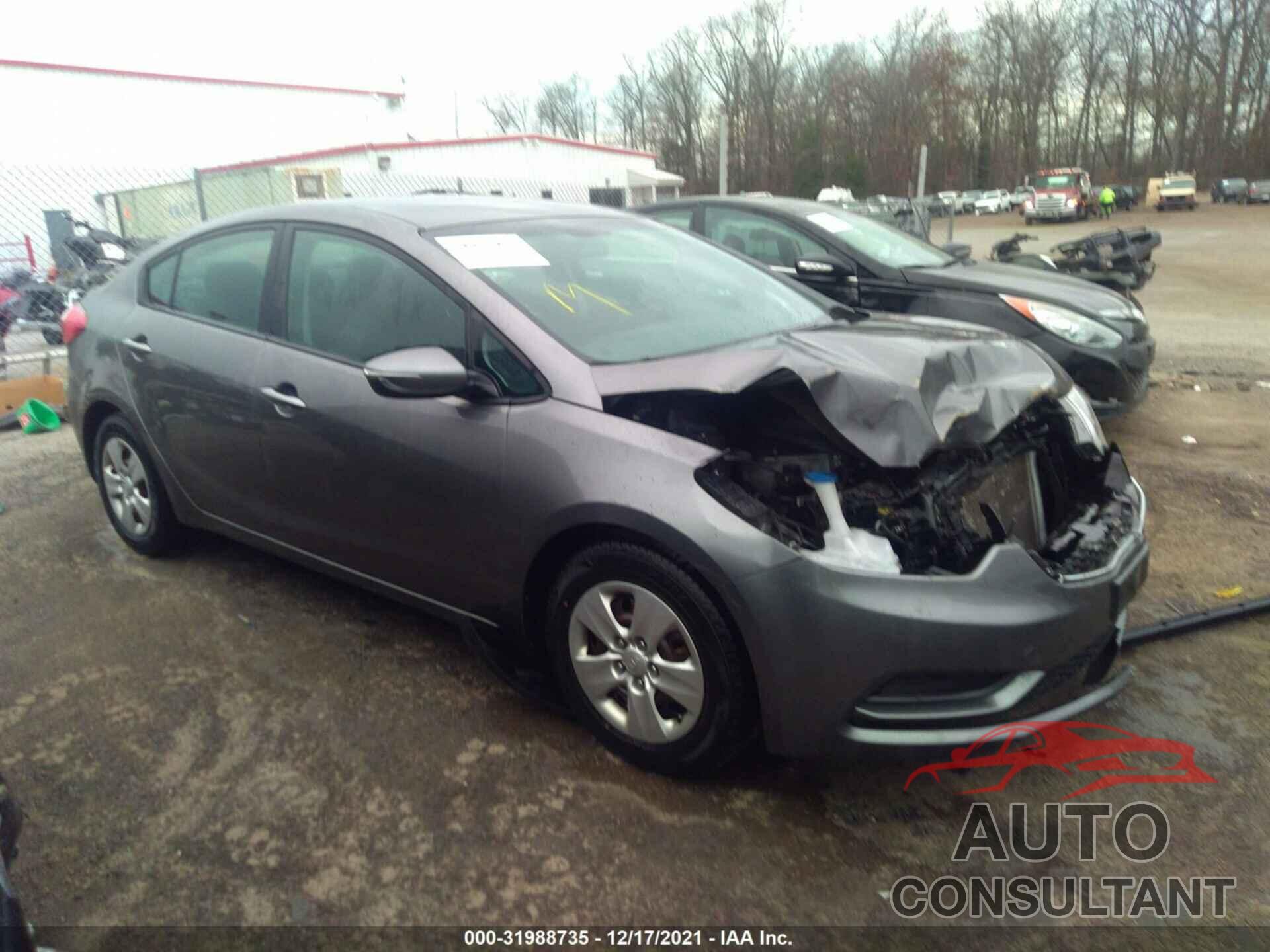 KIA FORTE 2016 - KNAFX4A6XG5536822