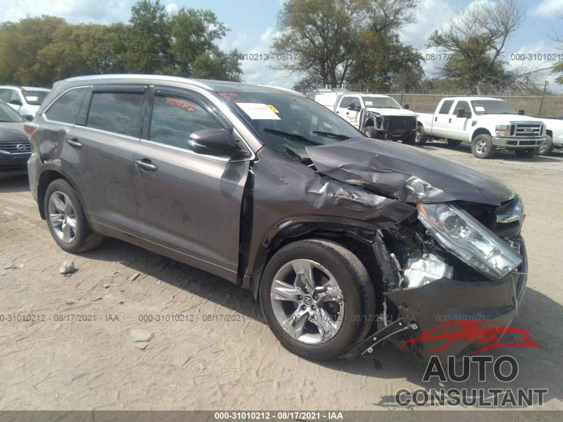TOYOTA HIGHLANDER 2016 - 5TDDKRFH1GS333246