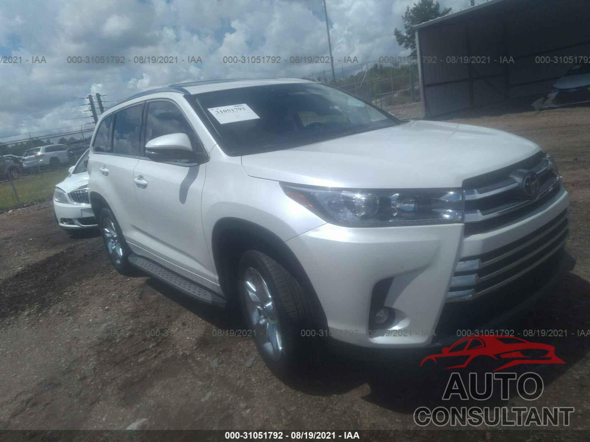 TOYOTA HIGHLANDER 2019 - 5TDYZRFH4KS333991
