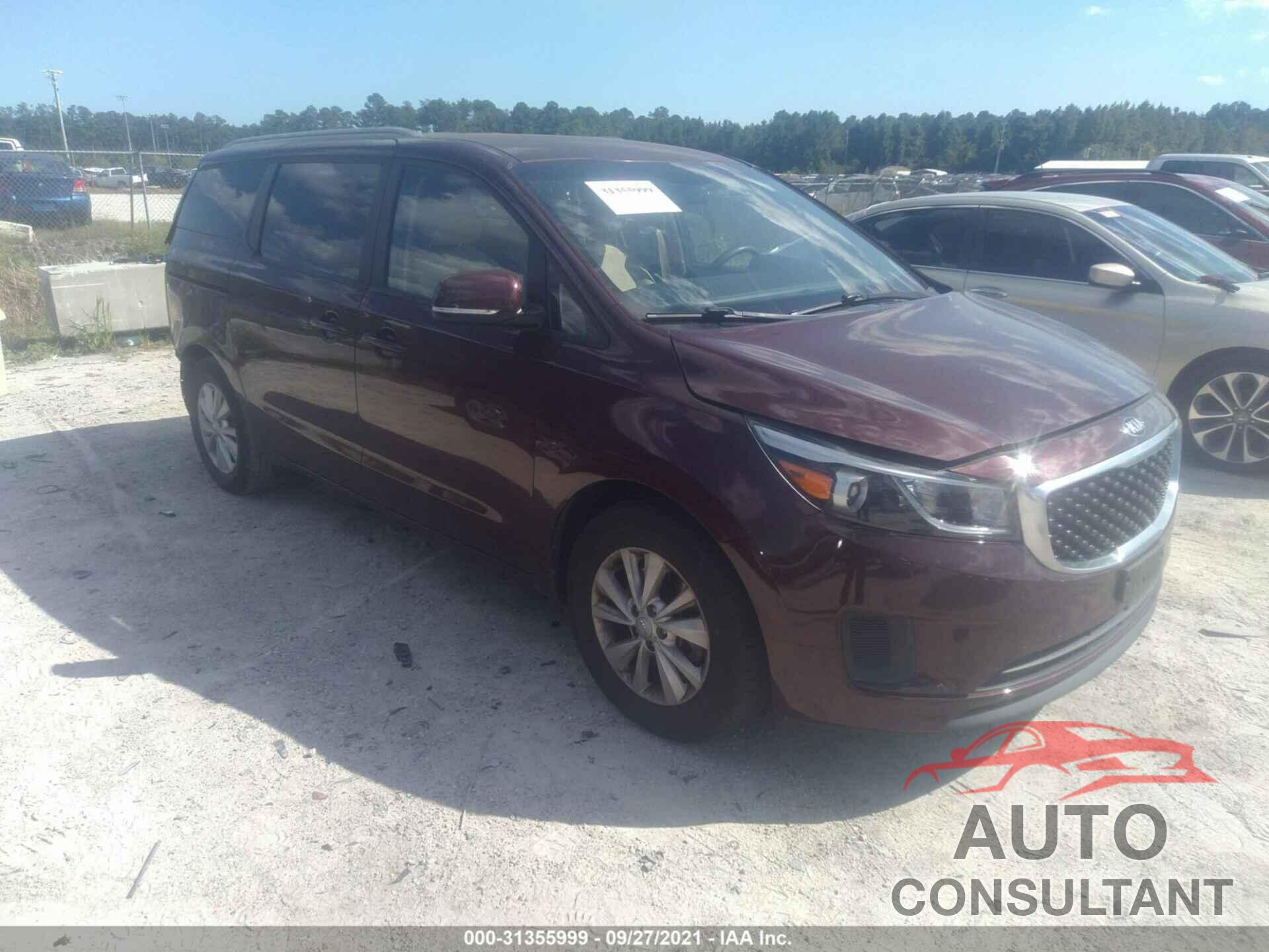 KIA SEDONA 2016 - KNDMB5C13G6199114