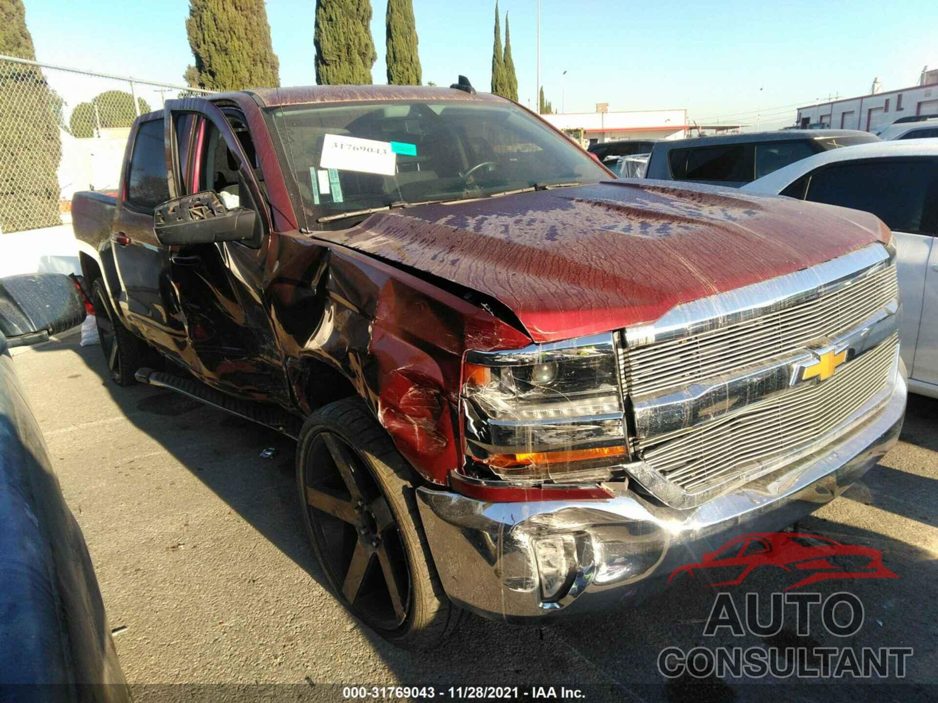 CHEVROLET SILVERADO 1500 2017 - 3GCPCREC6HG136346