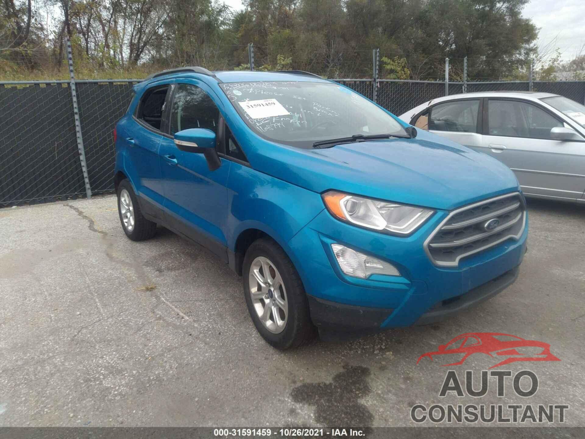 FORD ECOSPORT 2018 - MAJ3P1TE7JC168794