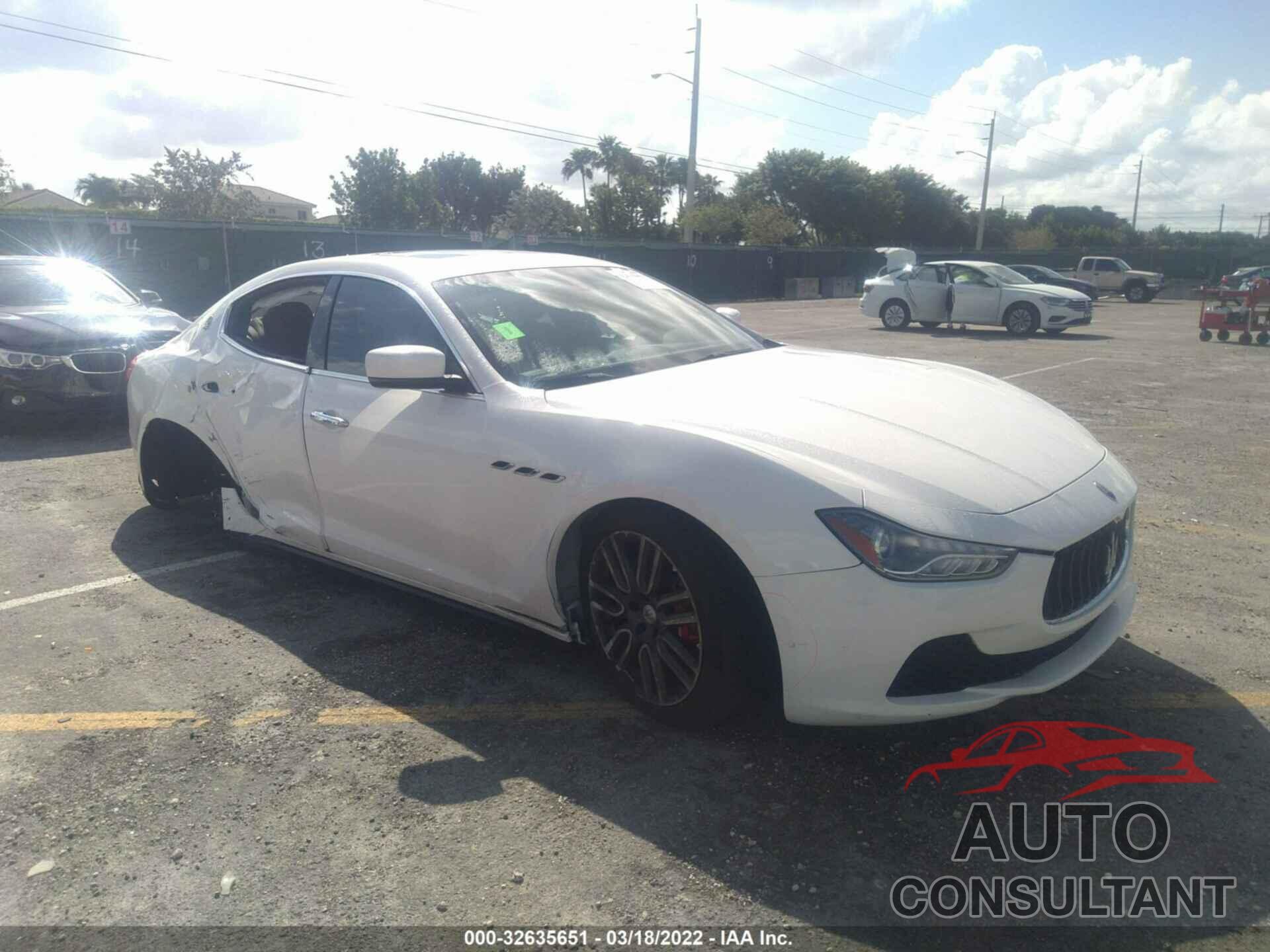 MASERATI GHIBLI 2016 - ZAM57RSA0G1169687