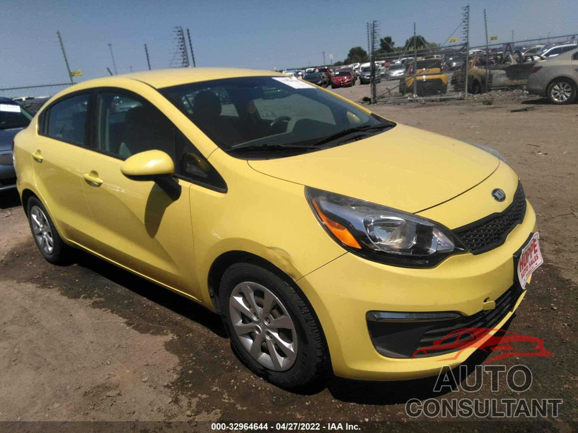 KIA RIO 2016 - KNADM4A39G6550078