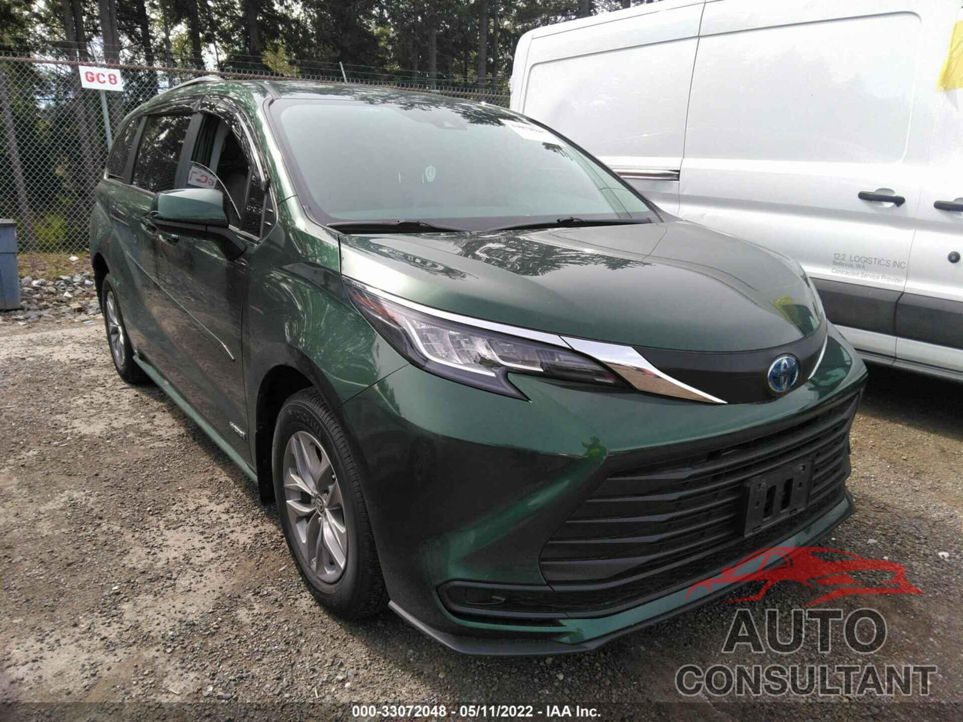 TOYOTA SIENNA 2021 - 5TDKSKFC4MS026393