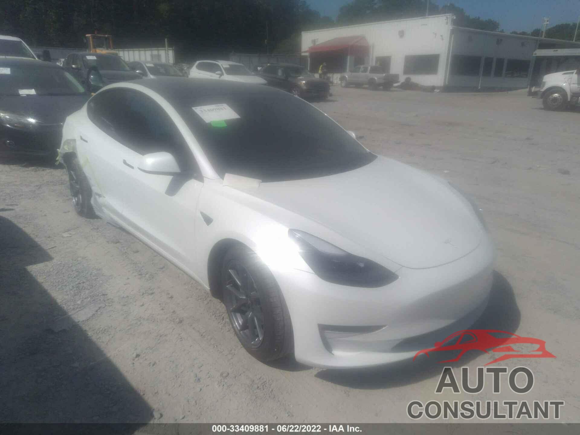 TESLA MODEL 3 2022 - 5YJ3E1EB4NF162186