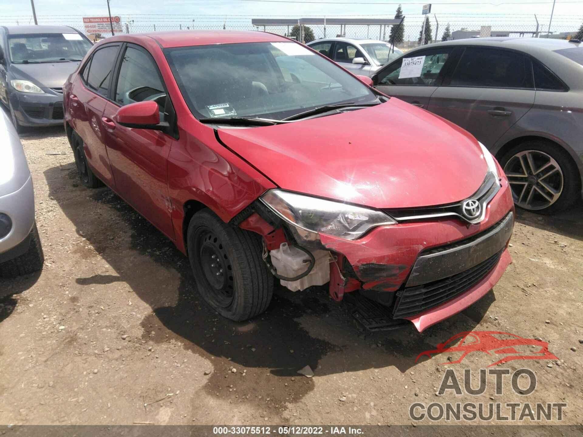 TOYOTA COROLLA 2016 - 2T1BURHE5GC537416